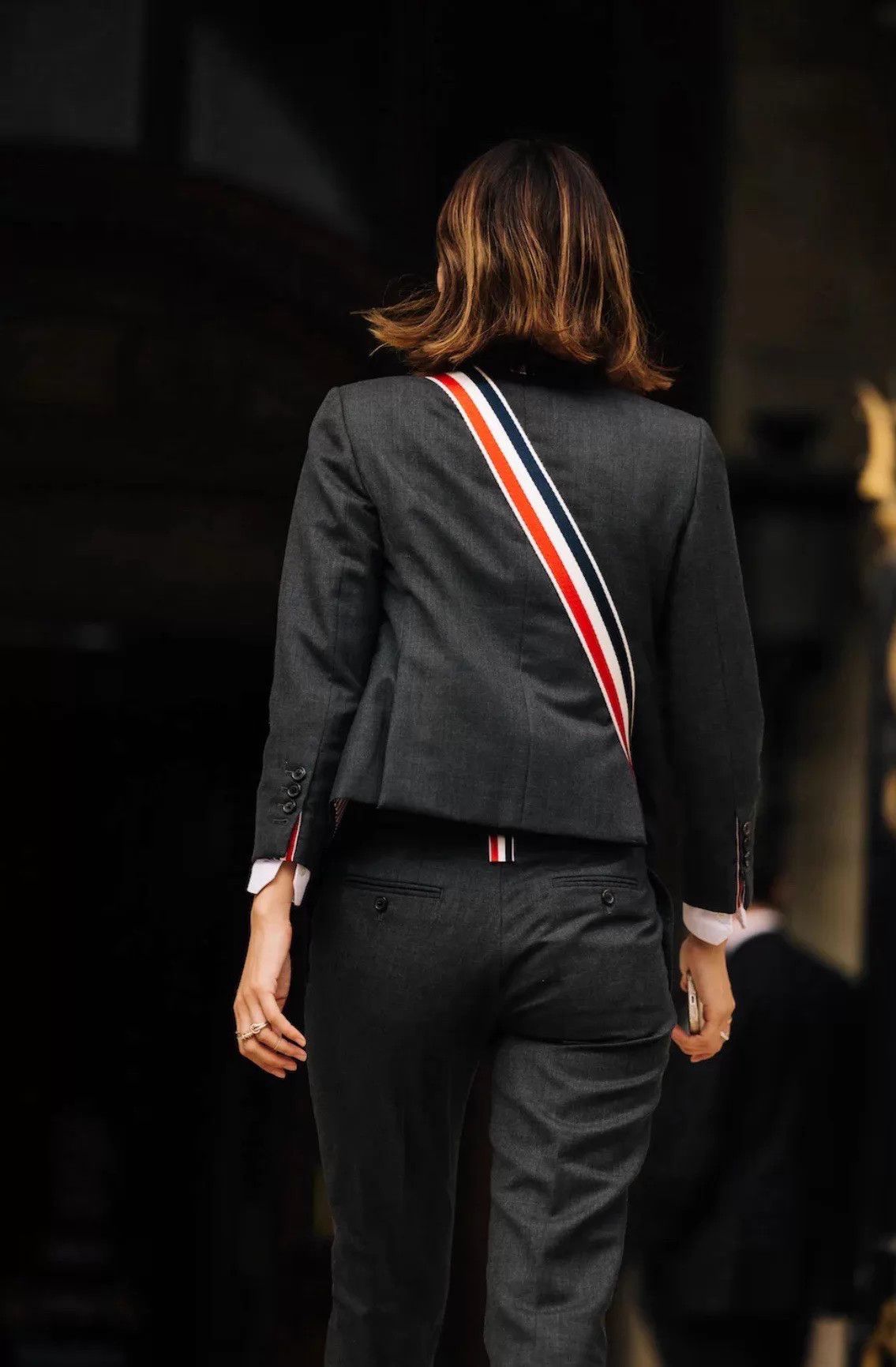 Thom Browne Thom Browne Women's Classic Charcoal Gray Trousers Size 38 Size 26" / US 2 / IT 38 - 9 Thumbnail