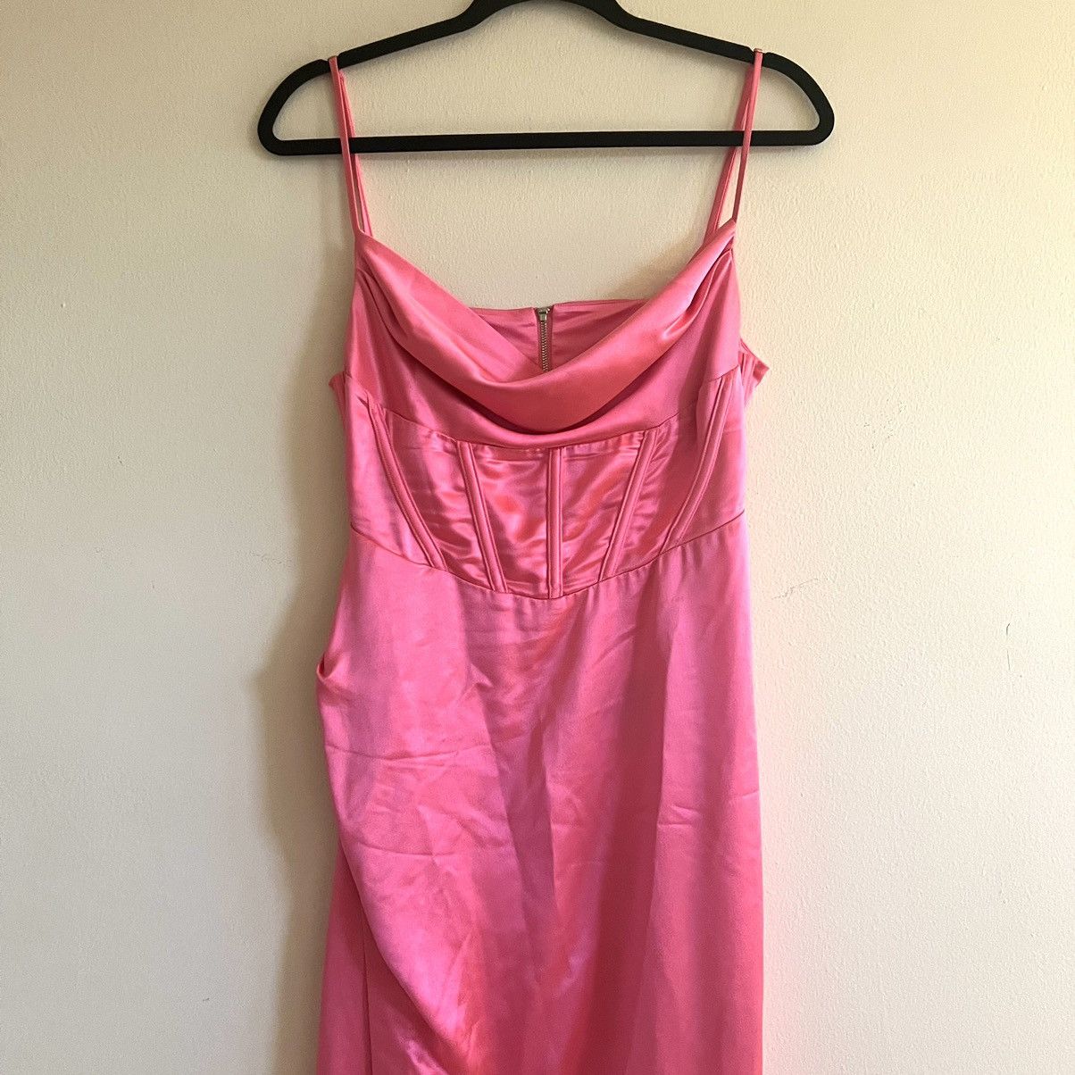 Retrofete RETROFETE ROSA CORSET maxi DRESS size M Hyper Pink CL Size XS / US 0-2 / IT 36-38 - 3 Thumbnail
