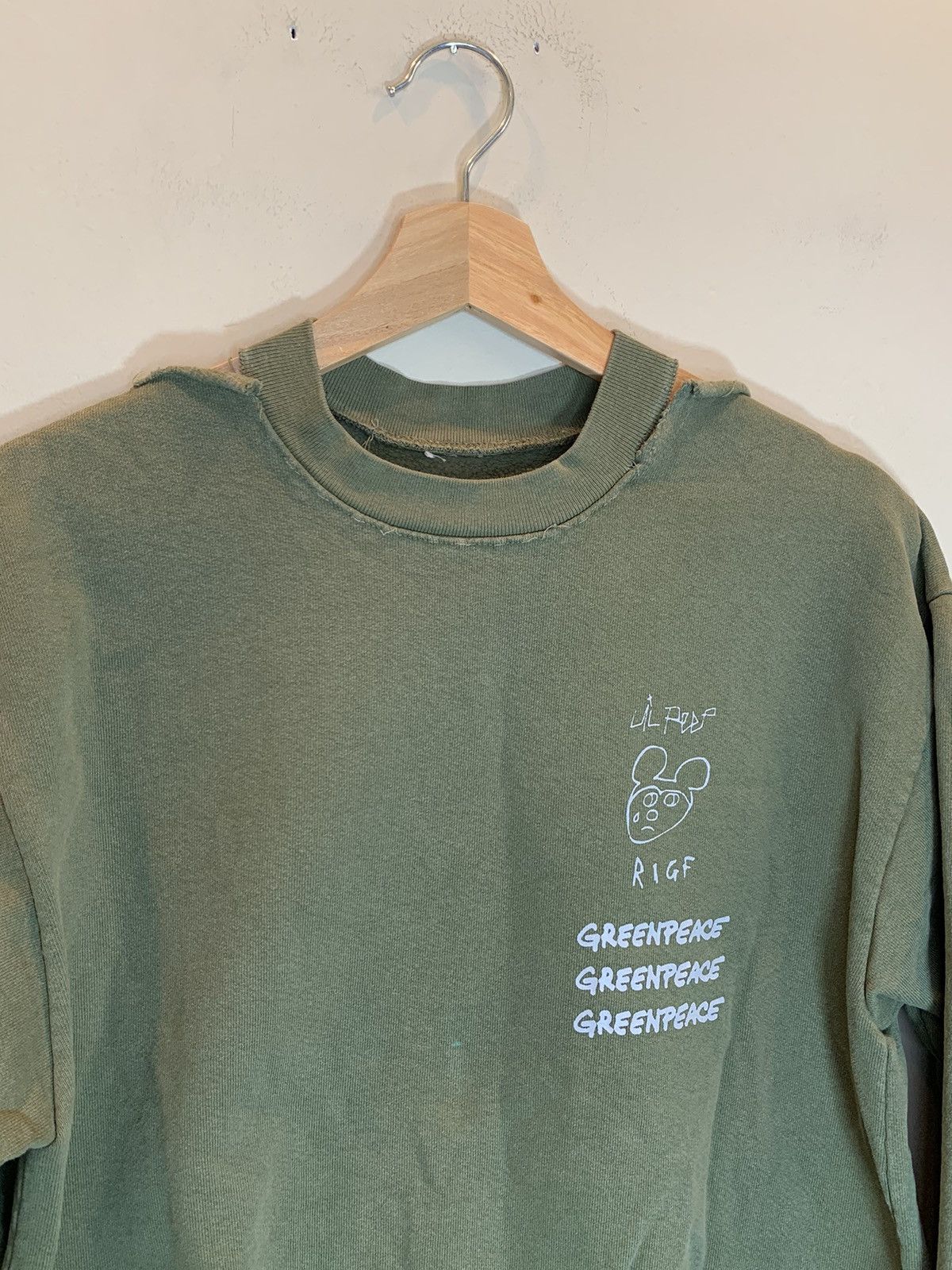 Lil Peep × ROSE IN GOOD FAITH *RARE* Lil Peep x Rose In Good Faith Greenpeace Sweatshirt Size US S / EU 44-46 / 1 - 3 Thumbnail