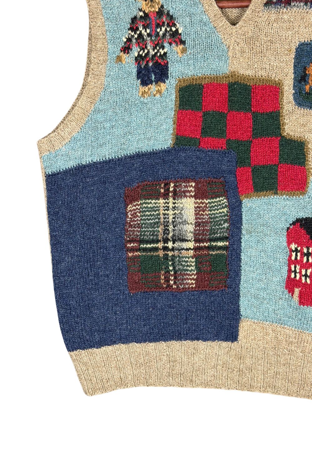 Polo Ralph Lauren FW89 Original late 80s Polo Country hand-knit vest Size US L / EU 52-54 / 3 - 5 Thumbnail