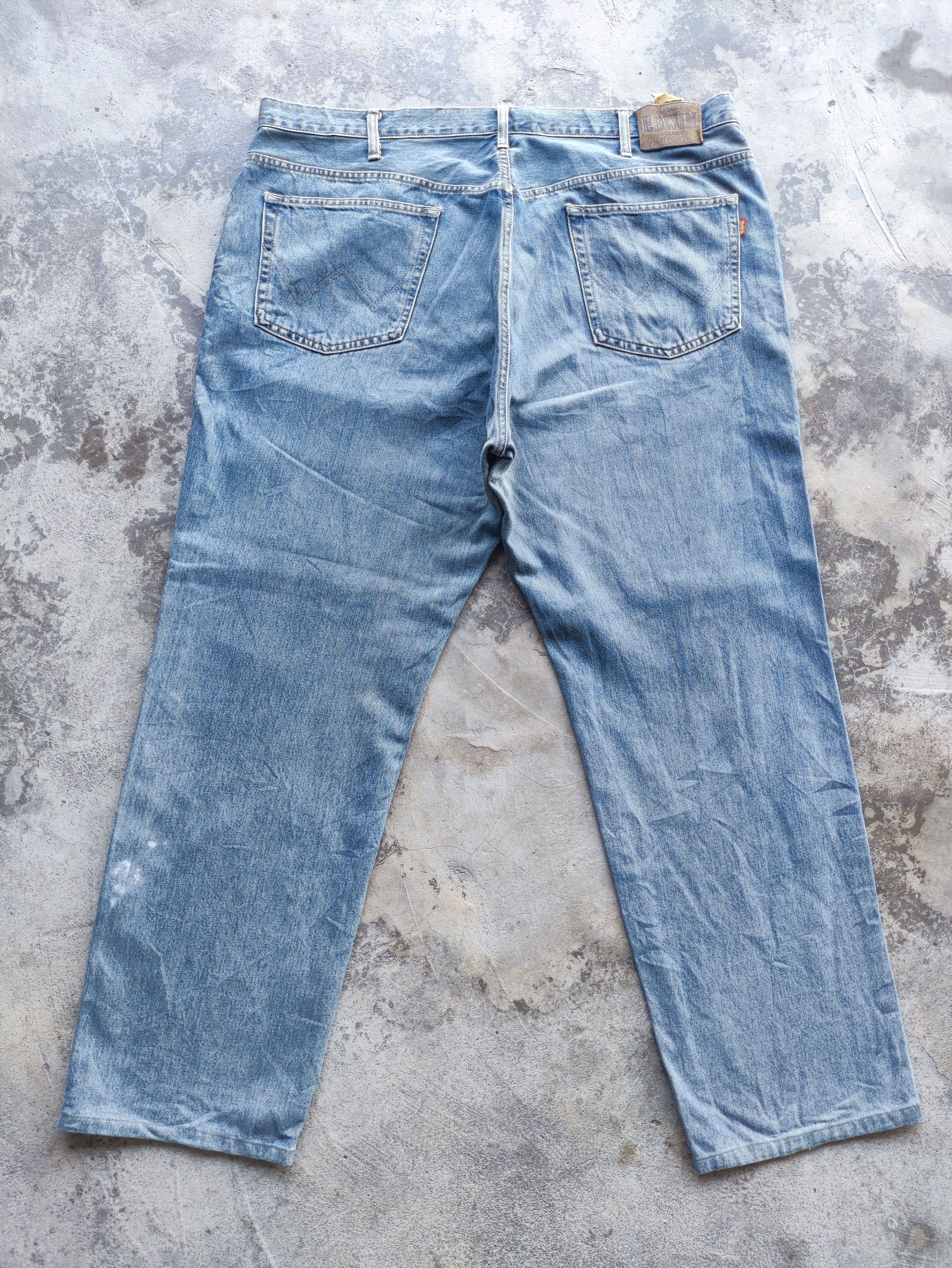 Edwin Vintage Edwin Brand baggy Denim Faded Ripped Pants Size US 44 / EU 60 - 10 Thumbnail