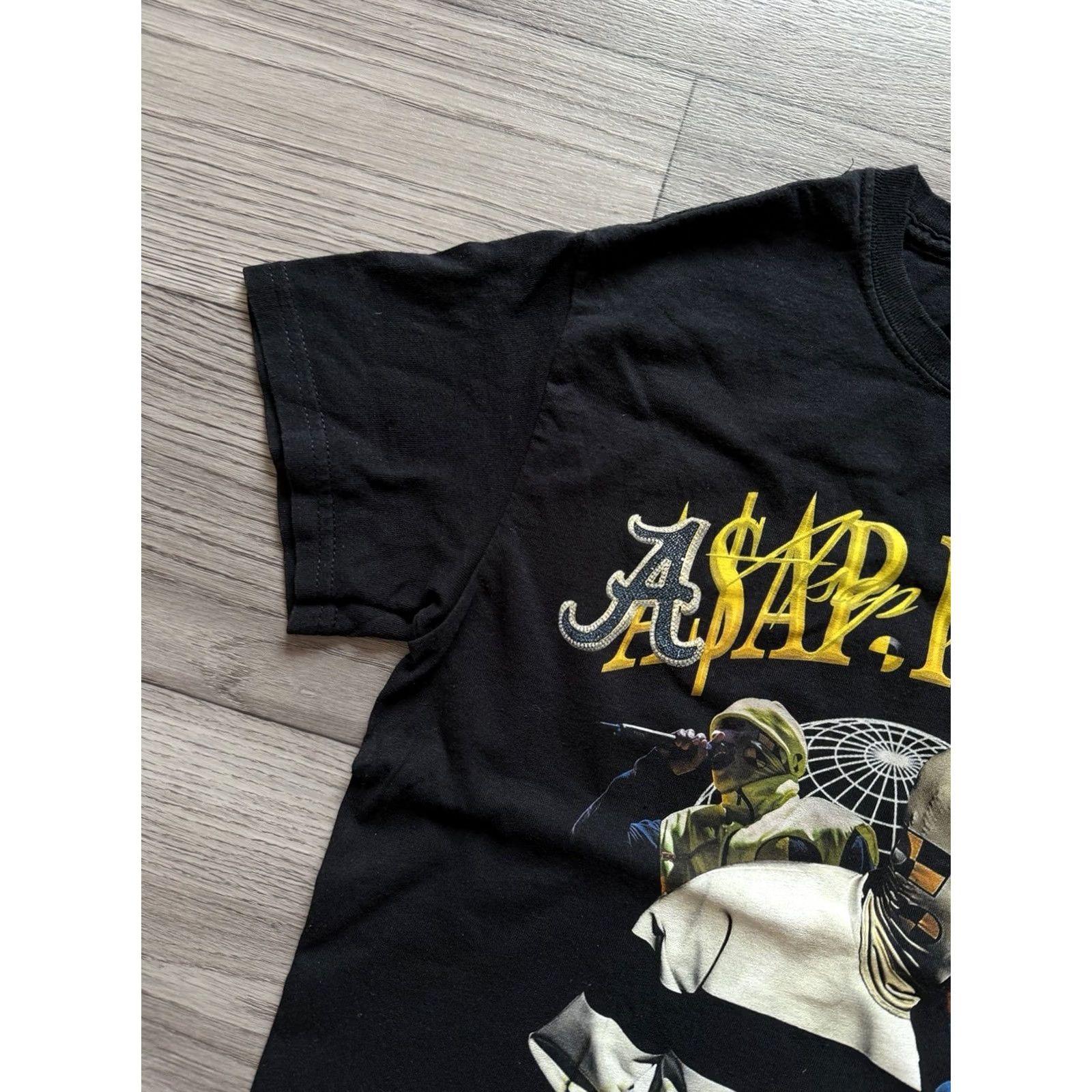 Gildan A ASAP Rocky Mercedes Benz Graphic T Shirt Women S Black Size S / US 4 / IT 40 - 4 Thumbnail