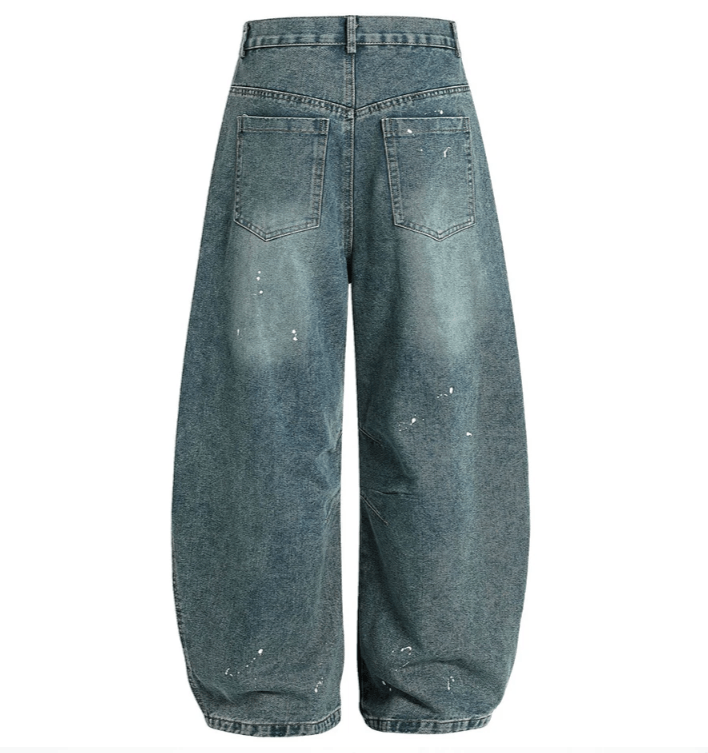 Japanese Brand Embroidery Baggy Jeans Size US 34 / EU 50 - 3 Thumbnail