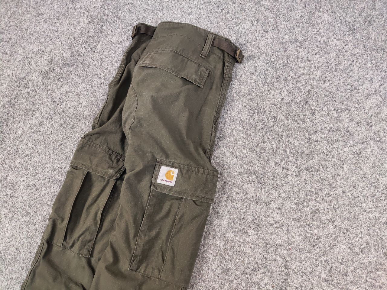 Carhartt Vintage 90's Carhartt aviation Ripstop Green Cargo Pants Size US 31 - 4 Thumbnail