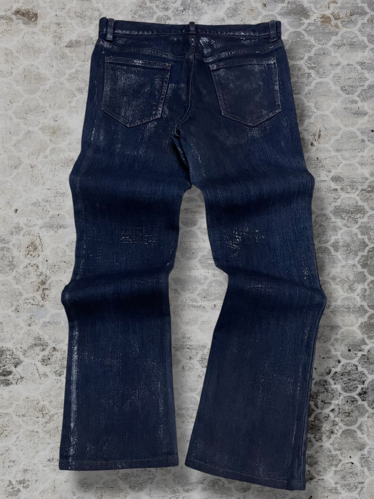 Shellac Vintage 1990s Authentic Designer Shellac Wax Style Denim Size US 29 - 10 Thumbnail