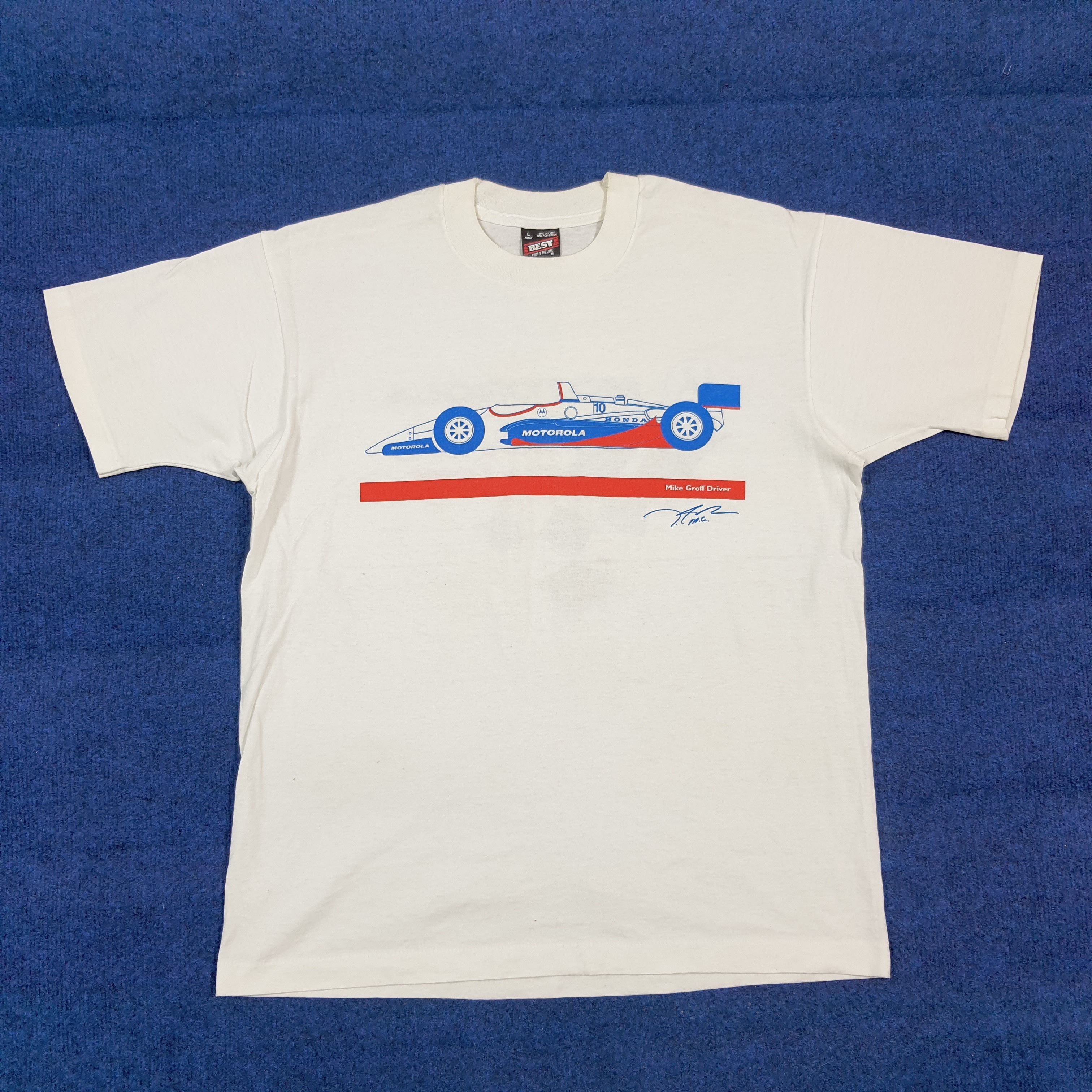 Fruit Of The Loom Vintage Motorola Racing Team Formula 1 Tshirt C299N4 Size US L / EU 52-54 / 3 - 1 Thumbnail