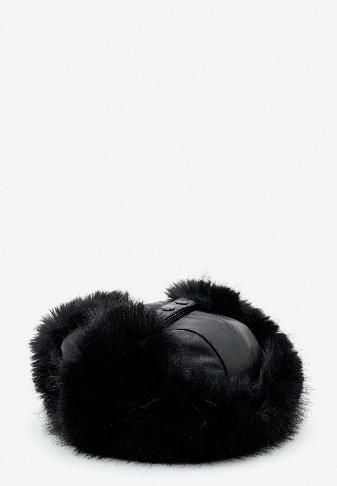 Vaquera Last Vaquera Leather Faux-Fur Trimmed Hat Size ONE SIZE - 2 Thumbnail