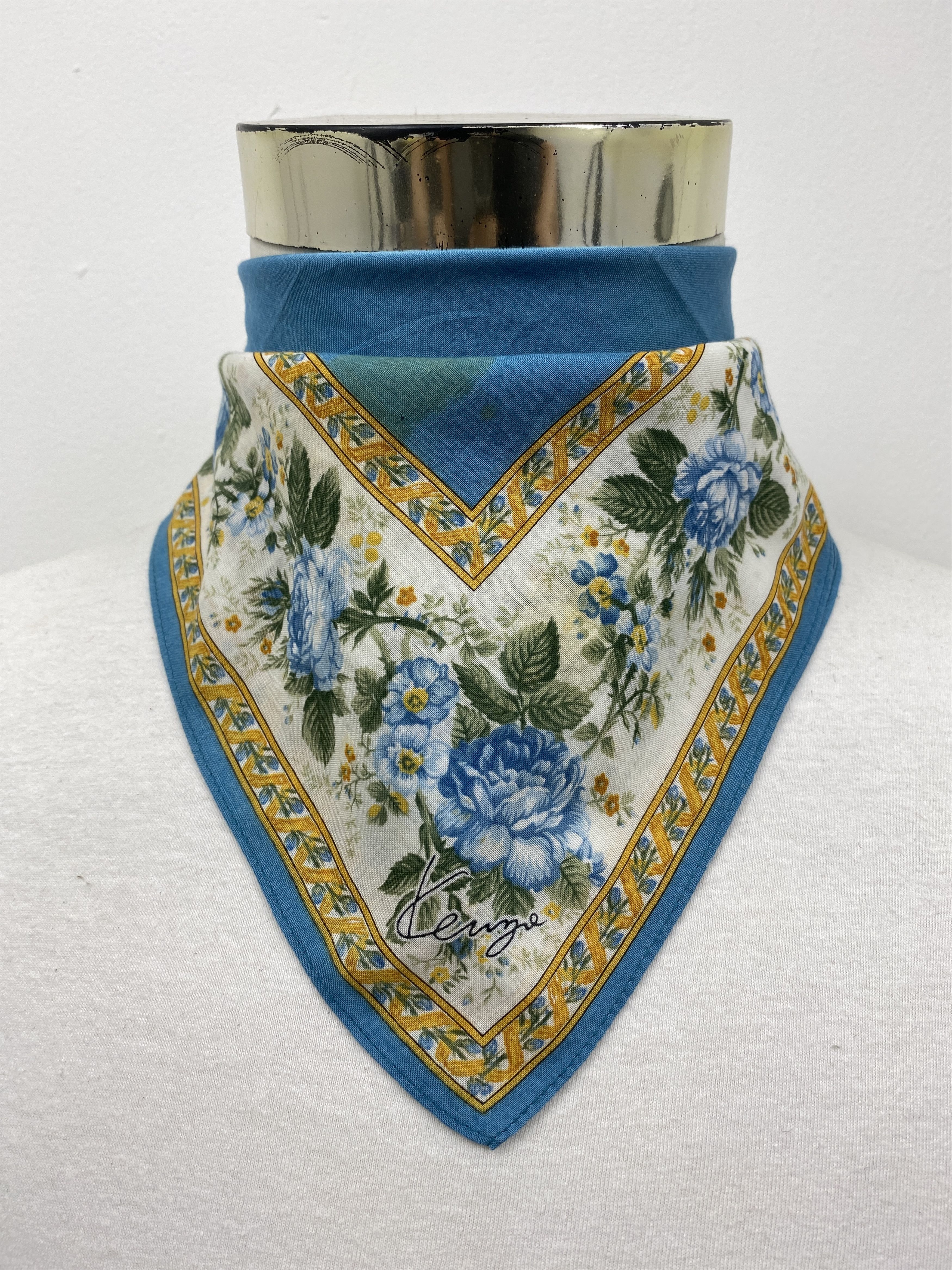 Kenzo × Vintage Kenzo Handkerchief / Bandana / Neckerchief HKC0335 Size ONE SIZE - 2 Thumbnail