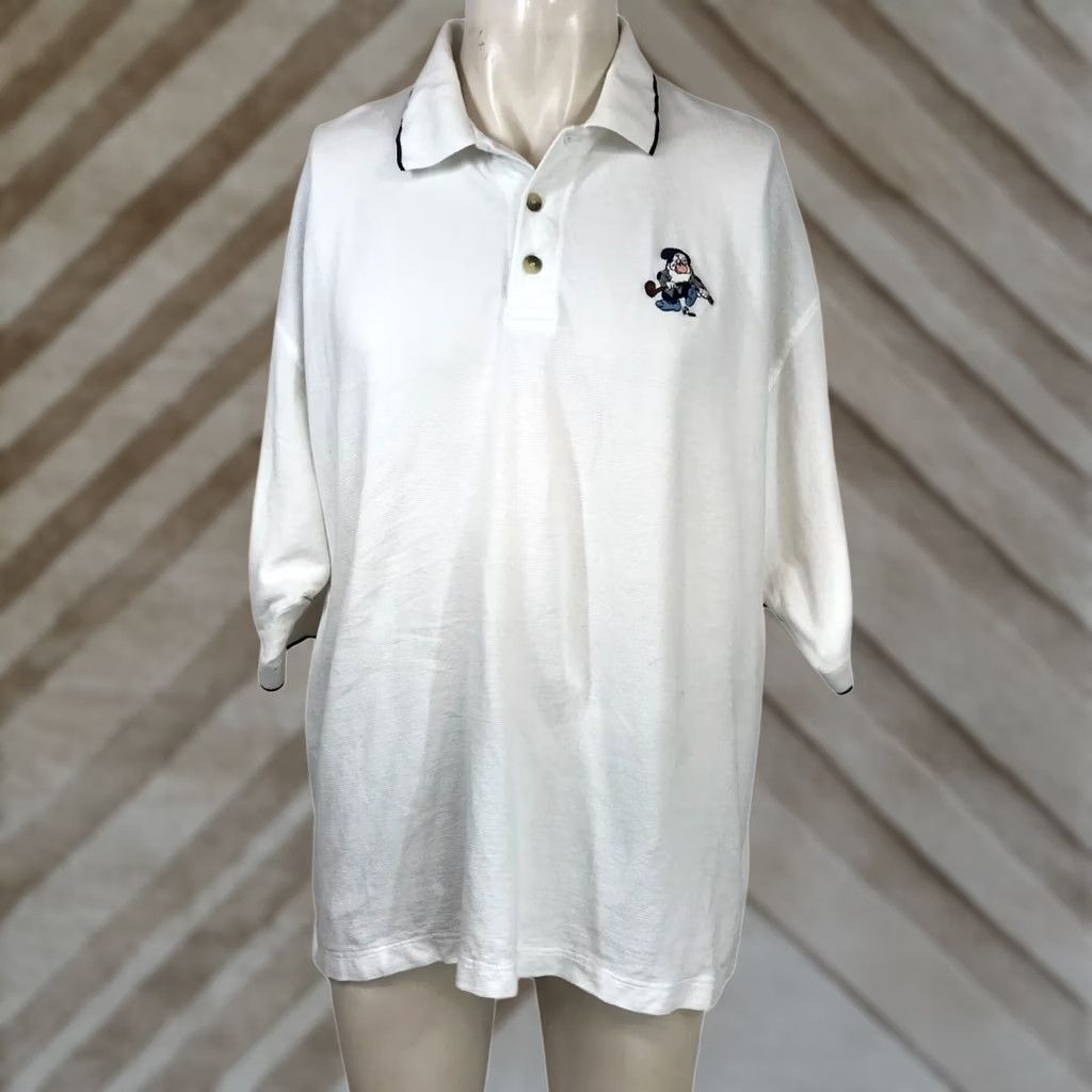 Disney DISNEY GOLF MEN'S XXL WHITE SHORT SLEEVE COLLARED 7 DWARFS POLO SHIRT Size US XXL / EU 58 / 5 - 1 Thumbnail