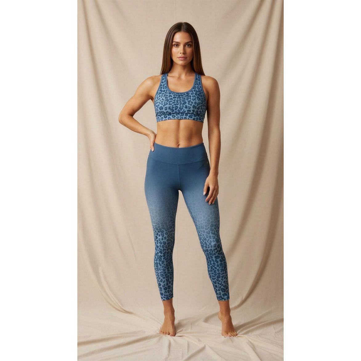 Good American Good American Women's High Waist Ombre Leopard Leggings Size 42" / US 20 - 1 Thumbnail
