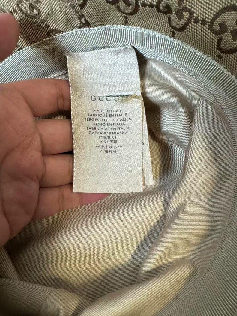 Gucci Gucci Size S Full-print old-flowered fisherman's hat 2505- Size ONE SIZE - 4 Thumbnail