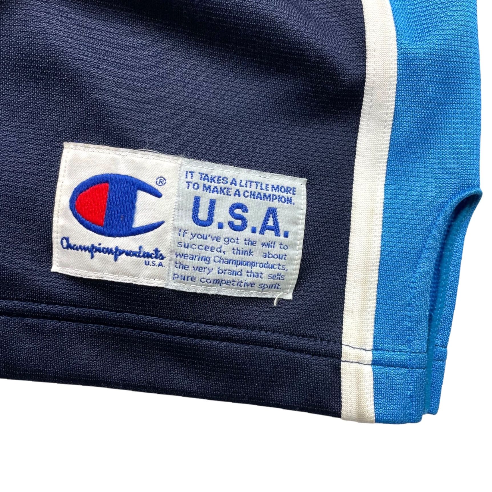 Champion VINTAGE Champion Jaspo Men’s Full Zip Kanji Track Jacket Blue USA Medium Size US M / EU 48-50 / 2 - 7 Thumbnail