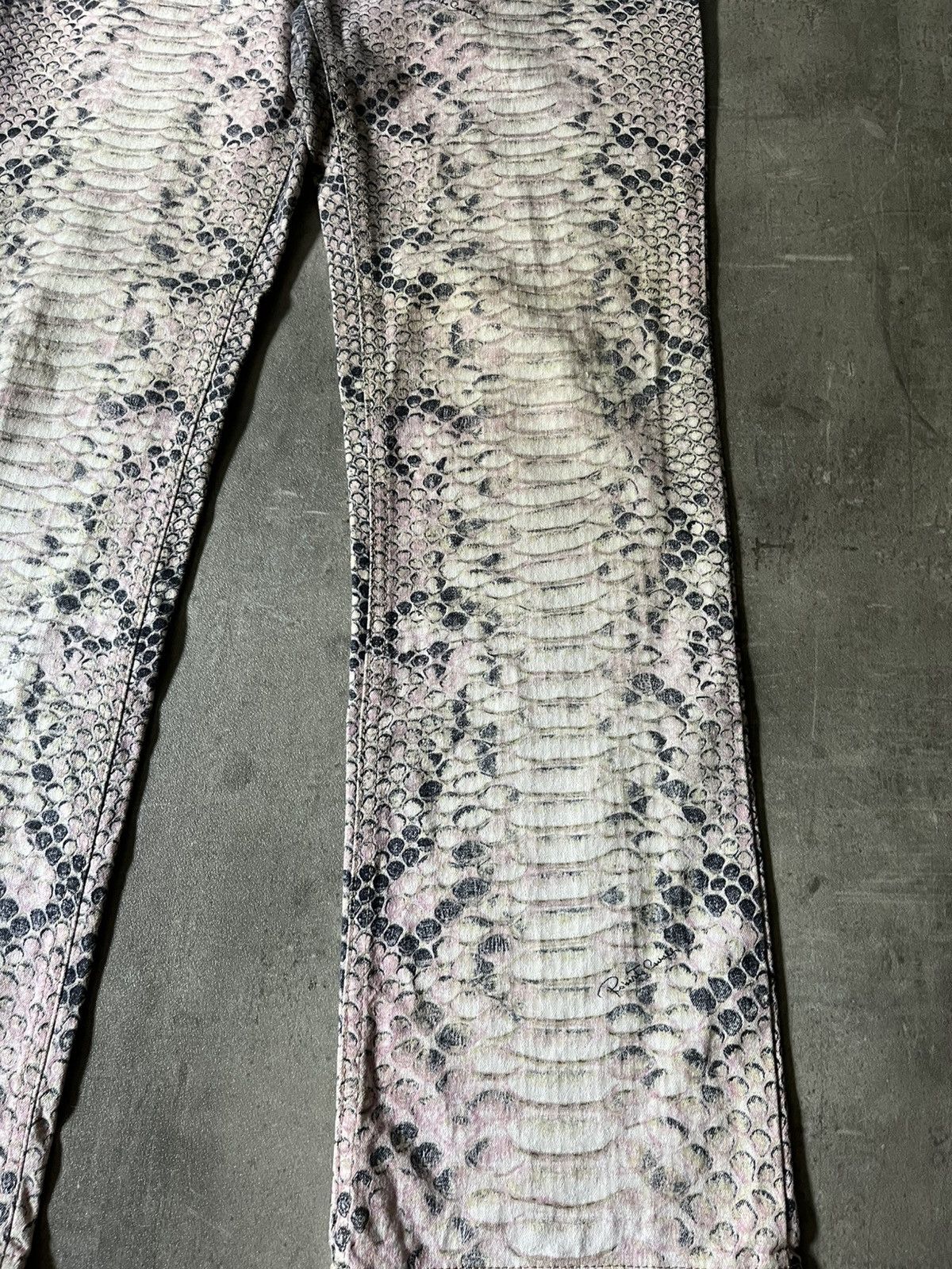 Roberto Cavalli Roberto Cavalli A/W 2002 Python effect pants very rare Size US 30 / EU 46 - 5 Thumbnail