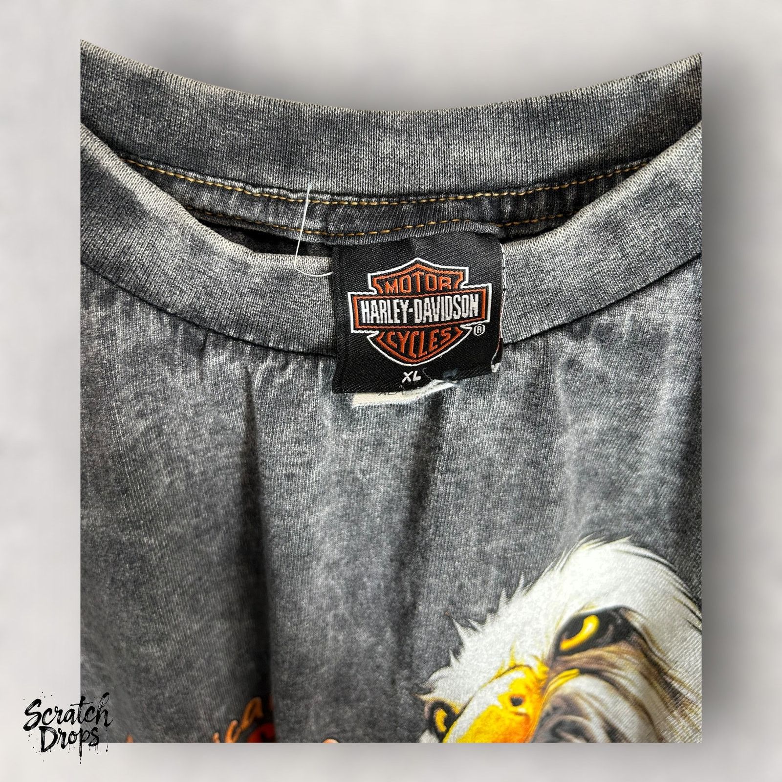 Harley Davidson Vintage Y2K Harley Davidson XL TShirt Eagle Graphic USA Mens Size US XL / EU 56 / 4 - 5 Thumbnail
