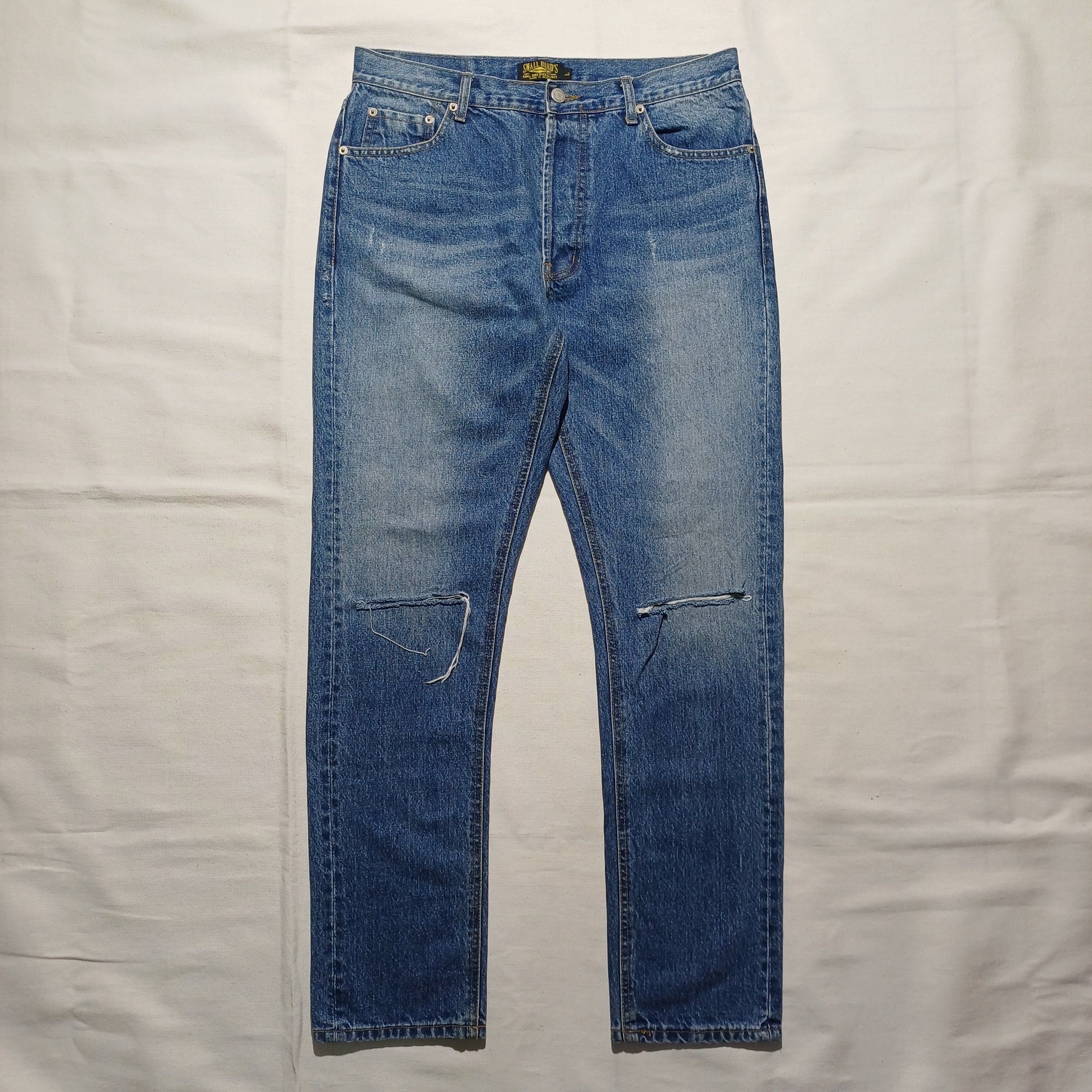 Other Ripped Slim Jeans Small Birds Korea Size US 33 - 1 Thumbnail