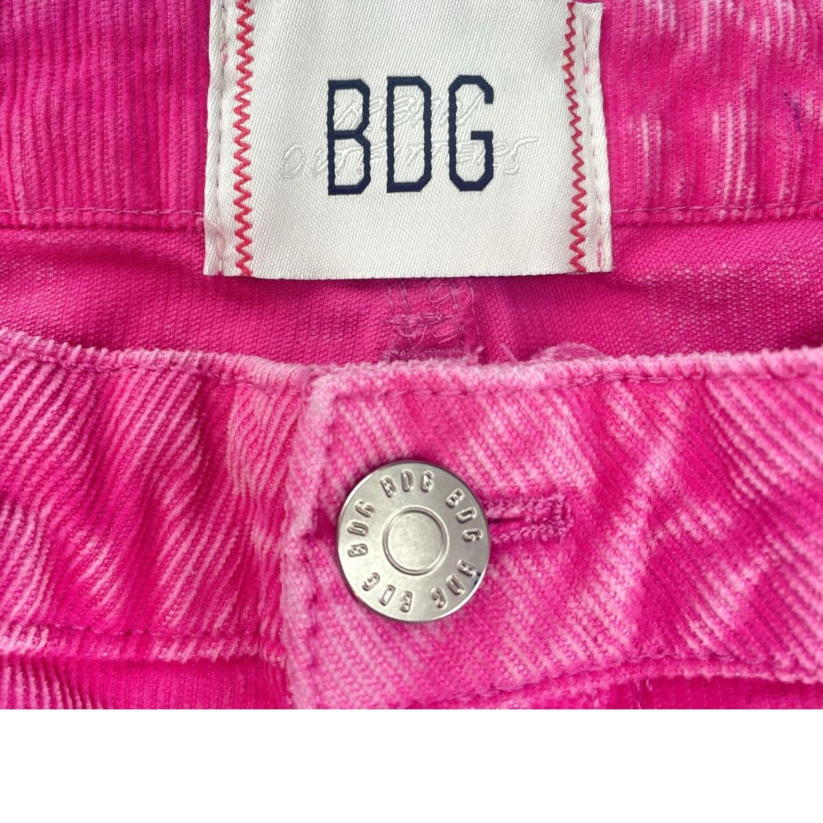 Bdg Low Rise Barbie Pink Corduroy Pants Womens (27) Flare Size 27" / US 4 / IT 40 - 7 Thumbnail