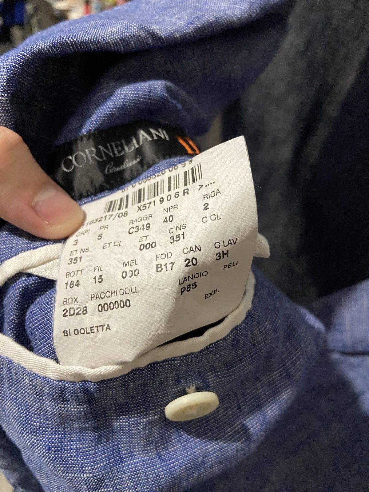 Corneliani Corneliani ID Blazer Jacket Blue Mens Size 54 6 R Size 54R - 7 Thumbnail