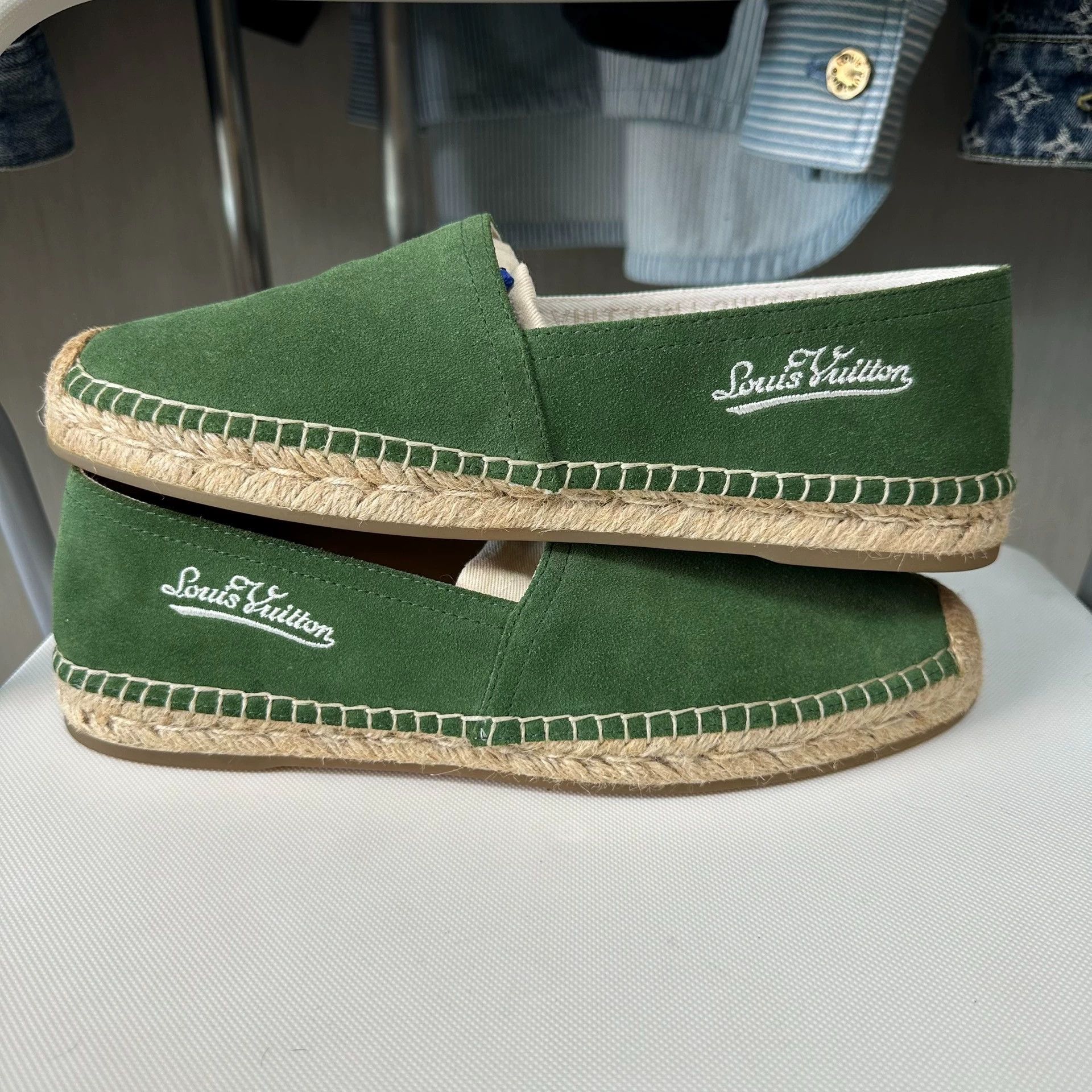 Louis Vuitton Louis Vuitton Green Boat Shoes Size 42 Size US 9 / EU 42 - 6 Thumbnail