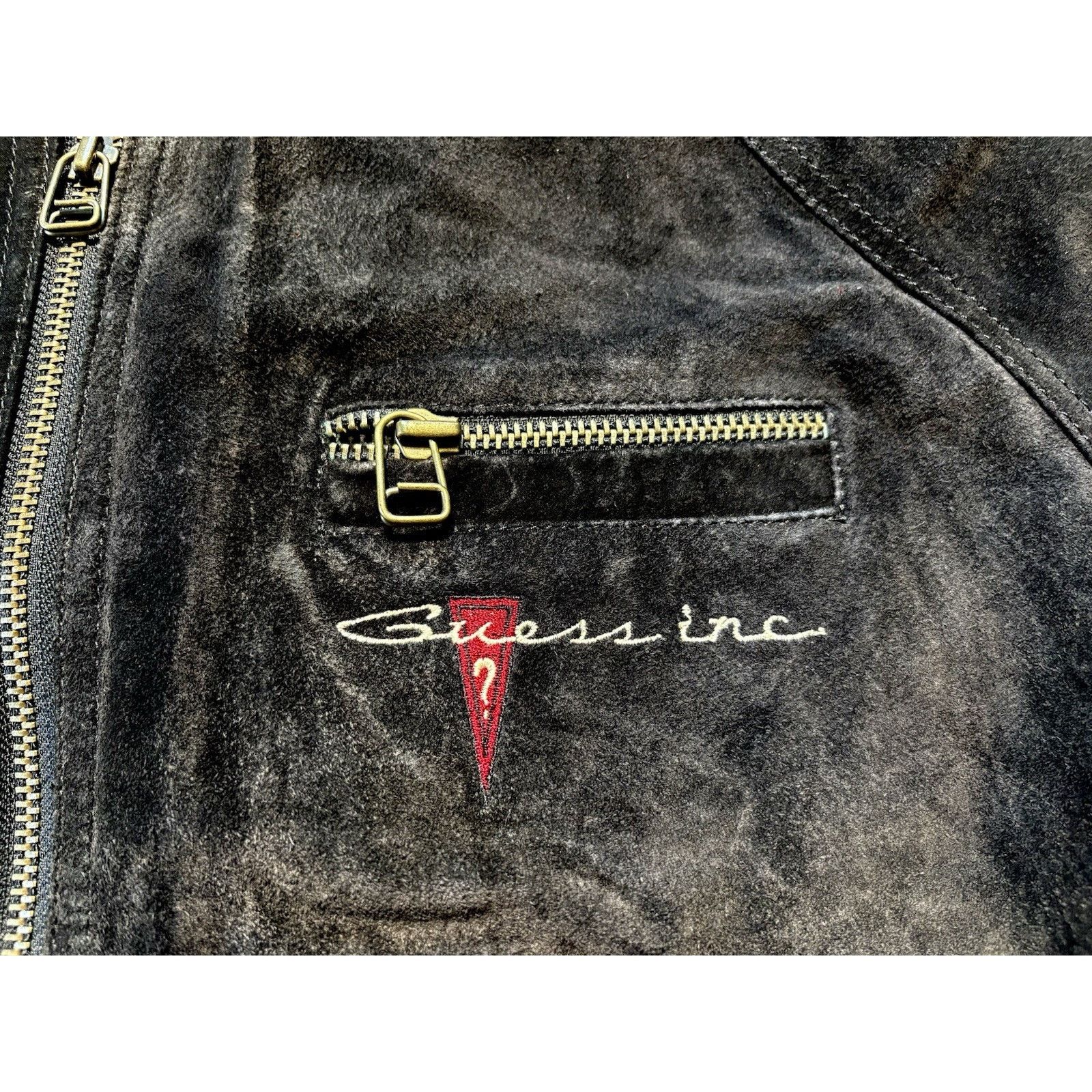 Guess VTG 80s Guess Suede Bomber Jacket Georges Marciano Small Size US S / EU 44-46 / 1 - 2 Thumbnail