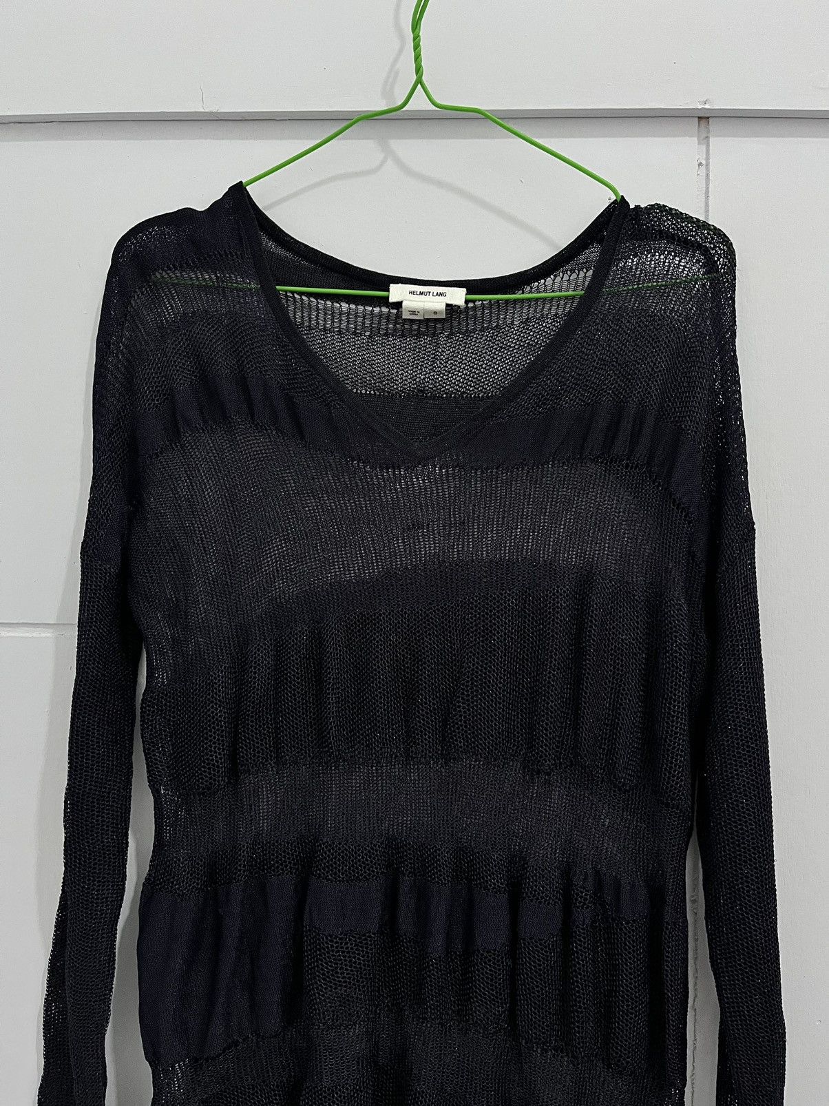 Helmut Lang Rare Helmut Lang Asymmetric Long Sleeve t-shirt Size US M / EU 48-50 / 2 - 2 Thumbnail