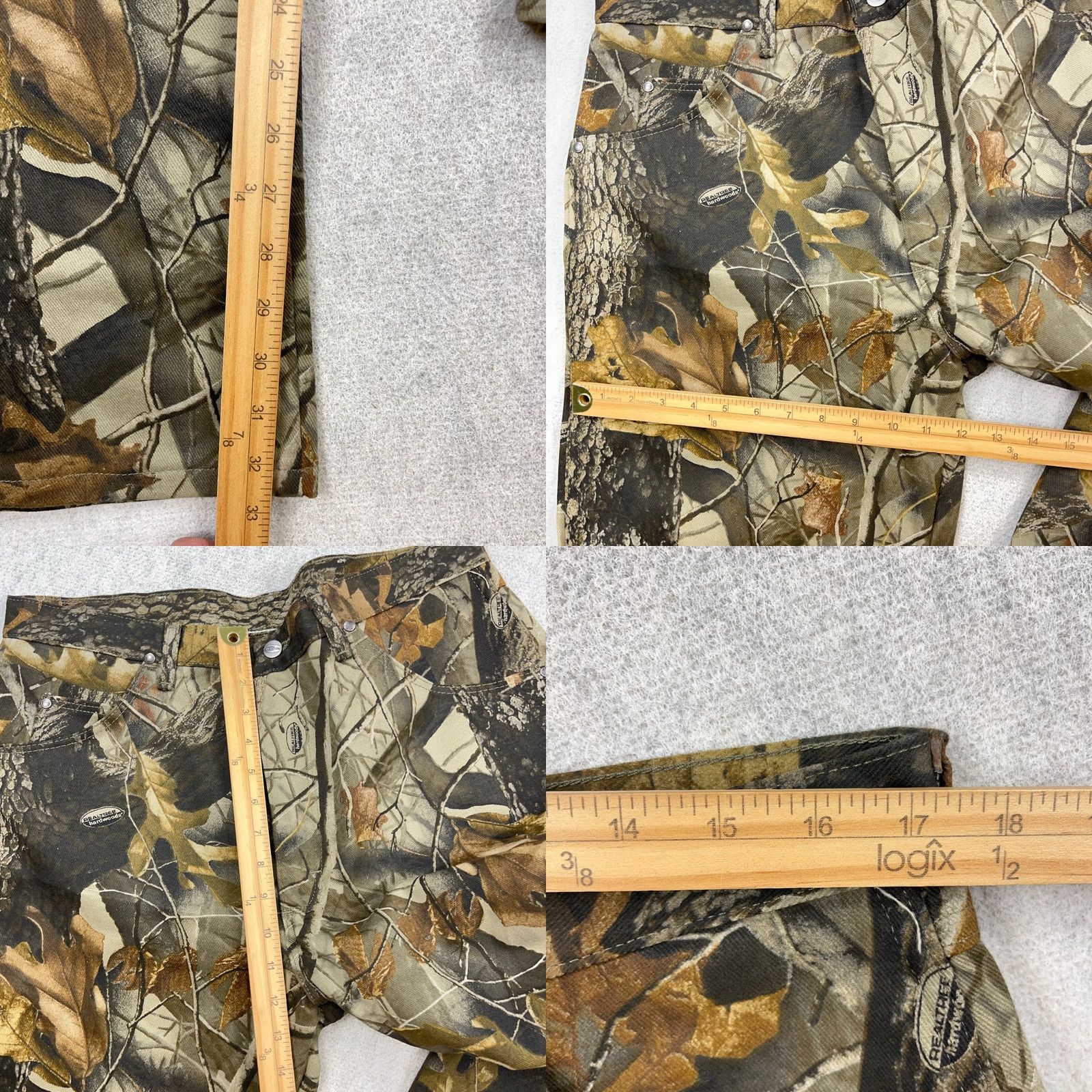 Wrangler VINTAGE Wrangler Camo Jeans Men 36x34 Realtree Hardwood Baggy Y2K Pro Gear Denim Jeans Regular Brown Camouflage 90s Pattern Mens Size US 36 / EU 52 - 8 Thumbnail