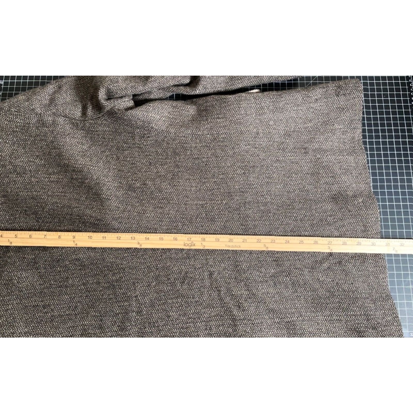 Stafford VINTAGE Stafford Blazer Wool 2 Piece Herringbone Brown Elbow Patches Mens 42 Regular Brown Mens Blazer 42 Regular Vintage Preppy USA Size 42R - 6 Thumbnail