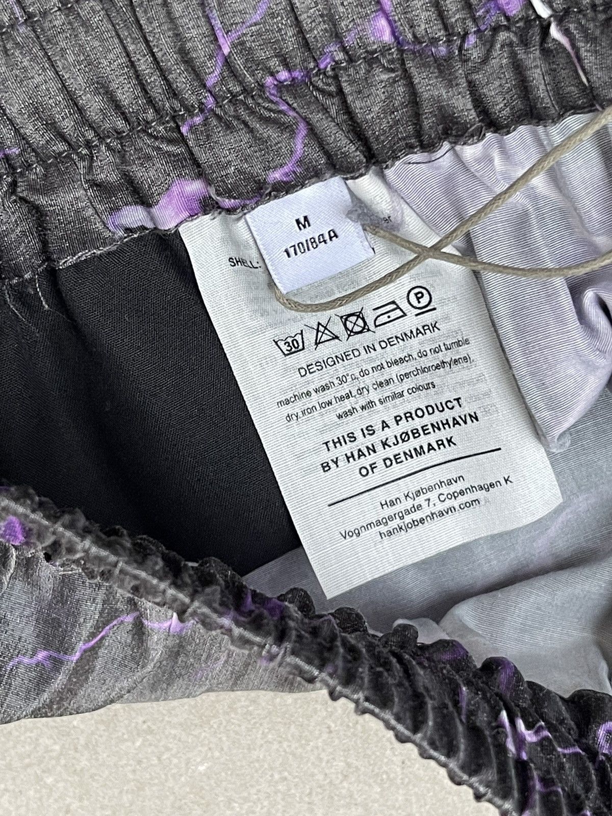 Han Kjobenhavn !DS! FW22 Han Kjobenhavn Purple Thunder Track Shorts Size US 32 / EU 48 - 22 Thumbnail