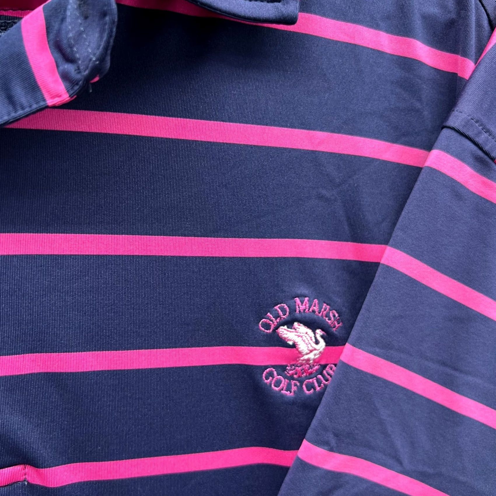 Footjoy FootJoy Polo Shirt Mens Large Purple Stripes Golf Preppy Vintage No Size US L / EU 52-54 / 3 - 6 Thumbnail