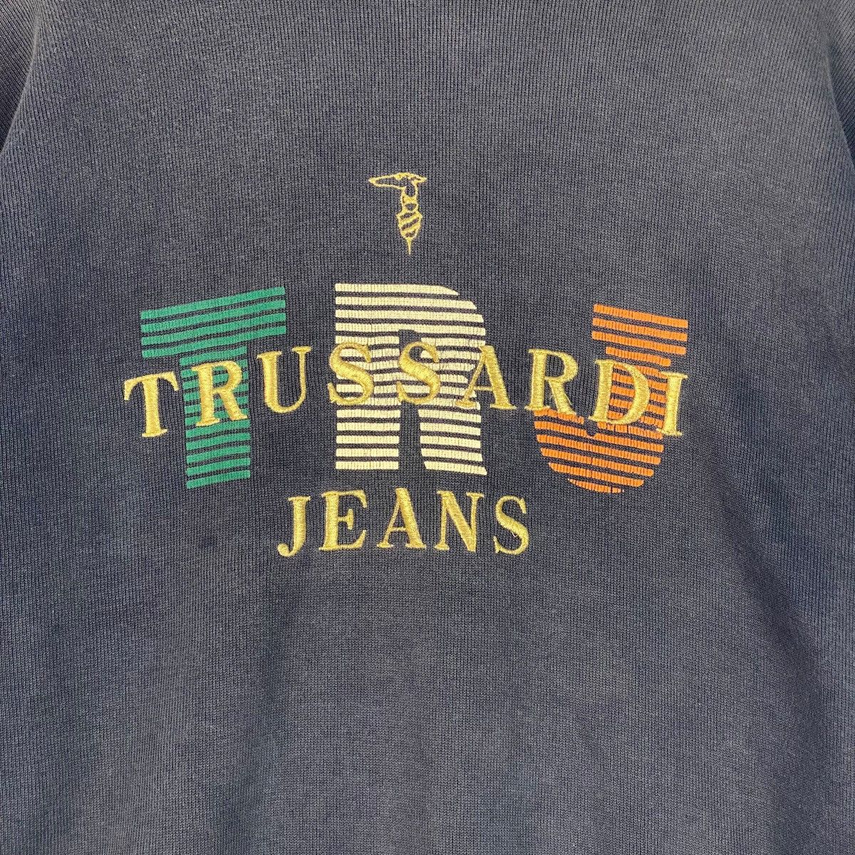 Vintage Vintage Trussardi Jeans Crewneck Sweatshirt Gray Size US L / EU 52-54 / 3 - 4 Thumbnail
