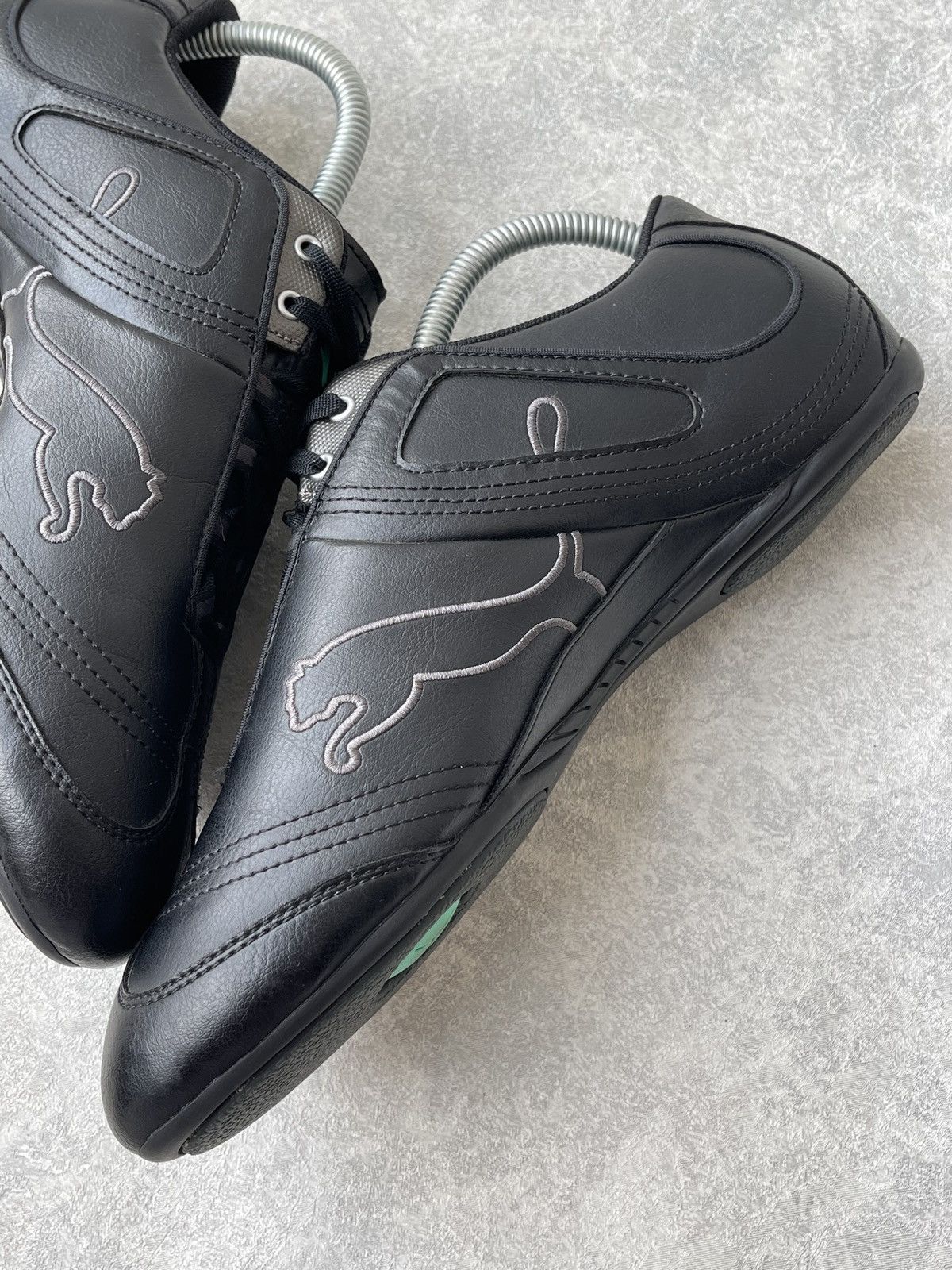 Puma 2012 PUMA Driving Sneakers Black Silver Y2K Gorpcore Cyber Size US 9 / IT 39 - 8 Thumbnail