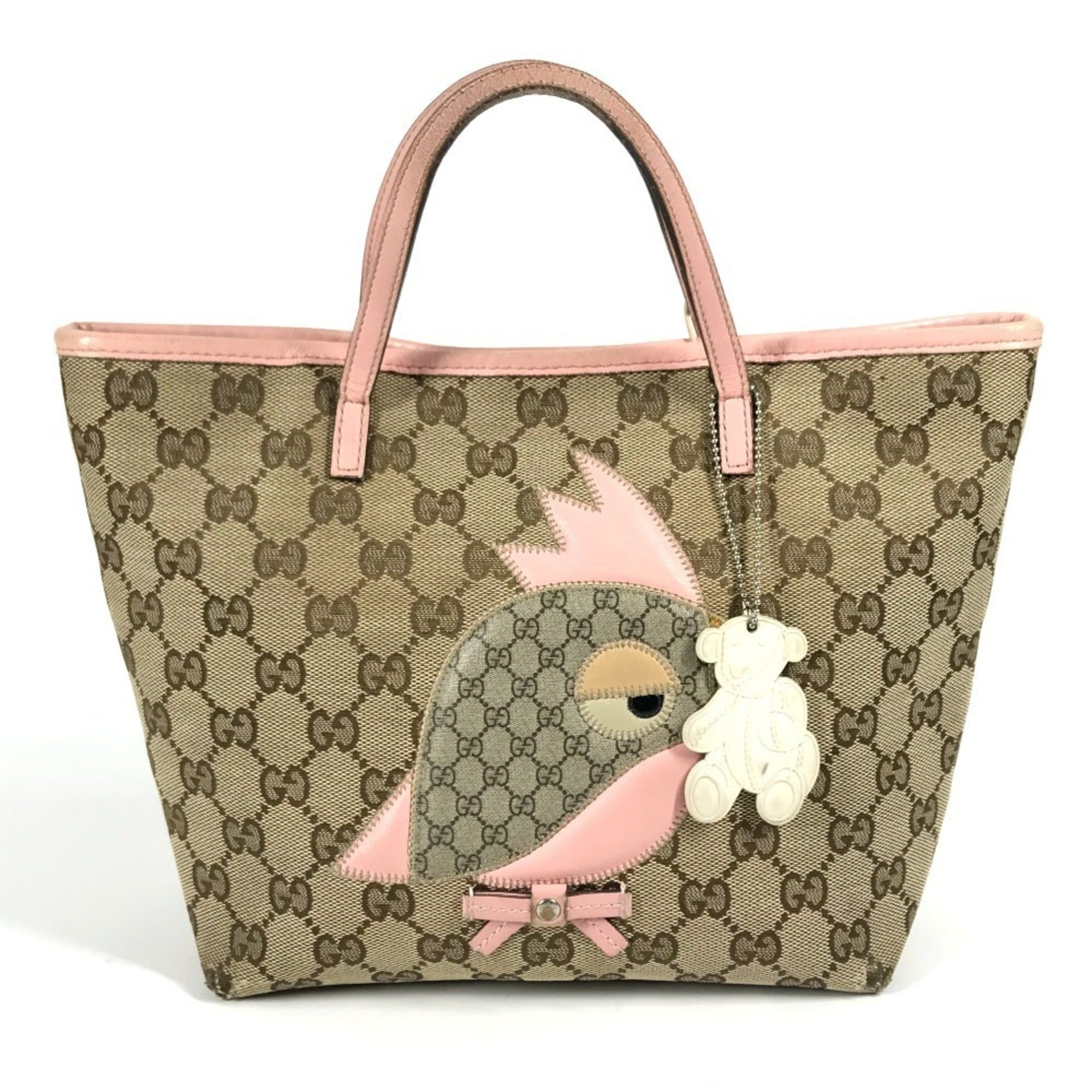 Gucci Gucci Children's Swing Mini Tote Handbag 355640 Red and Pink