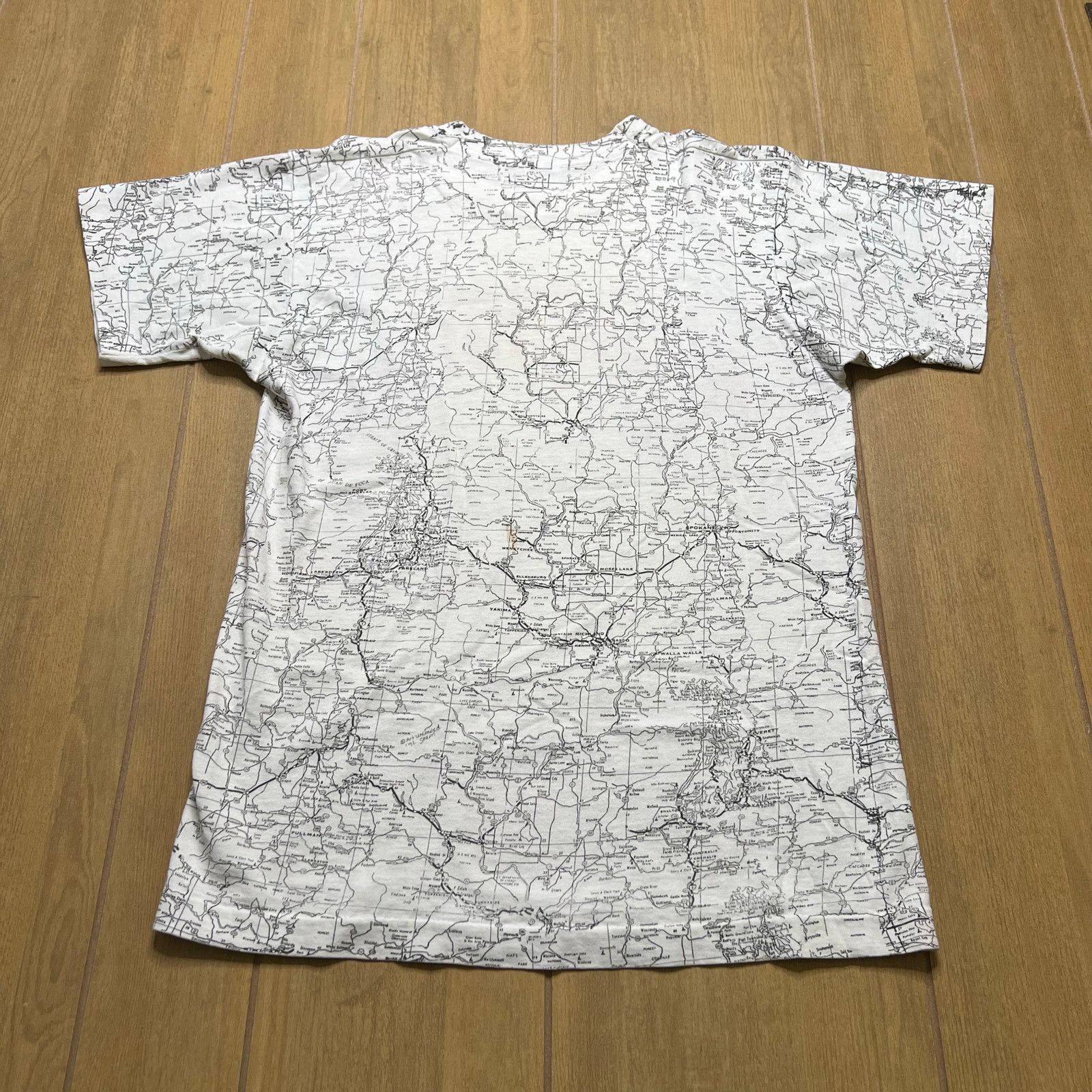 Fruit Of The Loom Vintage 90s Washington State AOP Single Stitch T-shirt M Size US M / EU 48-50 / 2 - 5 Thumbnail