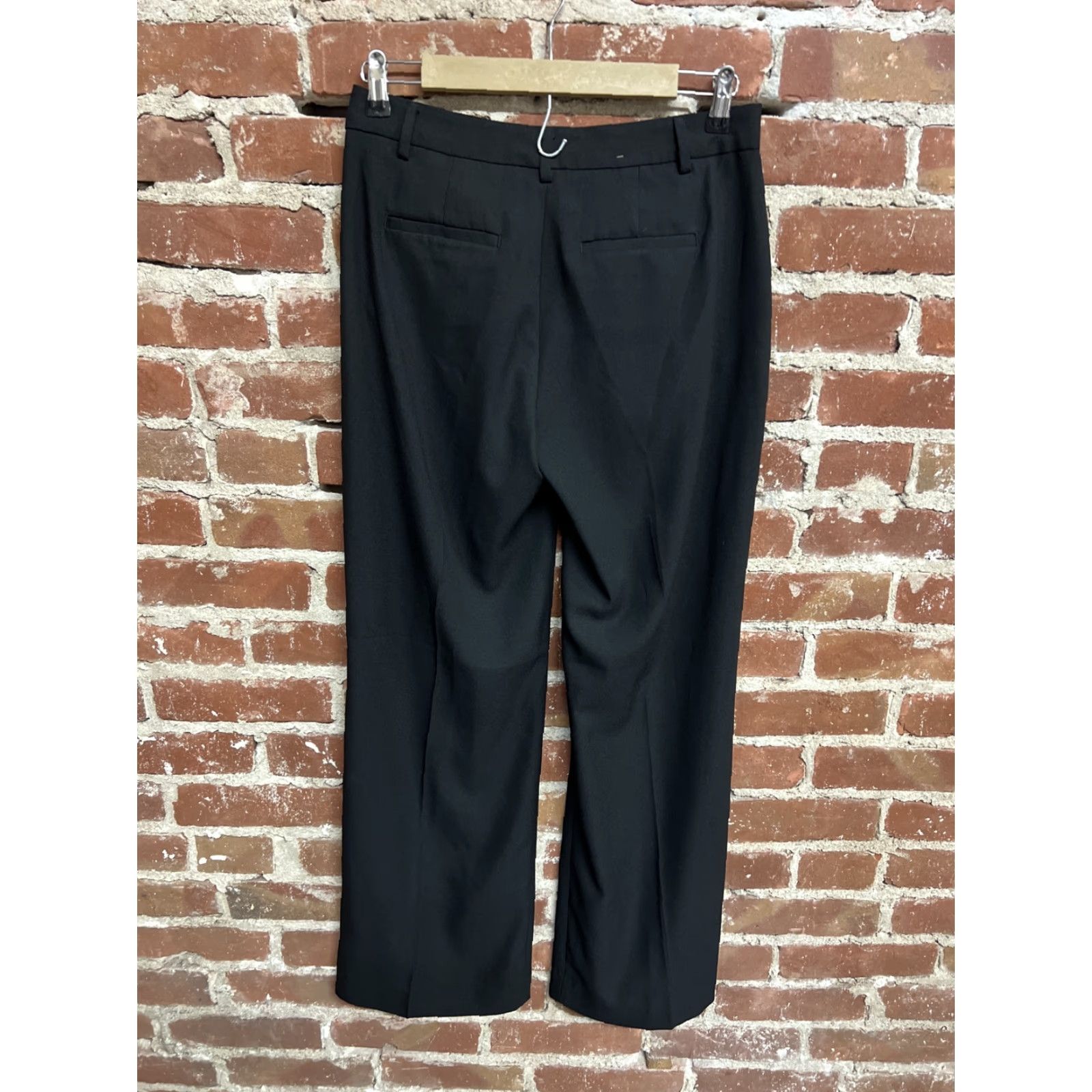 Banana Republic Banana Republic Womens Pants Black 2 Wide-Leg Pleated NWT Career Dress Pants Size 30" / US 8 / IT 44 - 2 Thumbnail