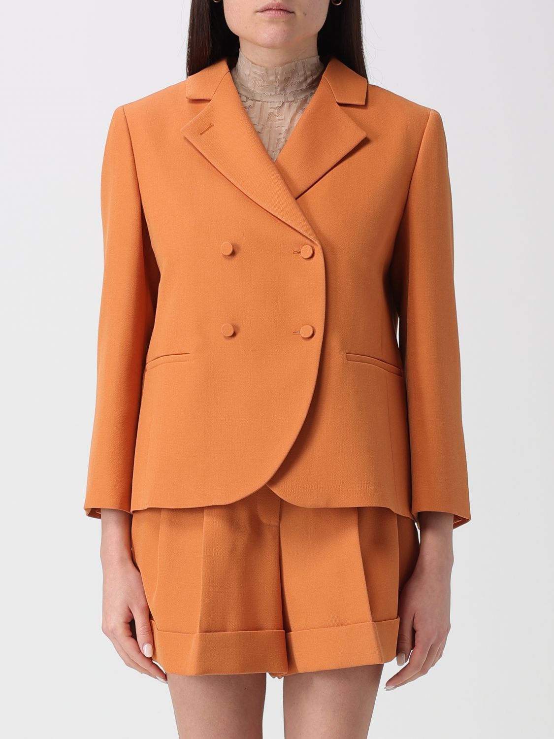 Fendi Fendi Jacket Woman Orange Size S / US 4 / IT 40 - 1 Thumbnail