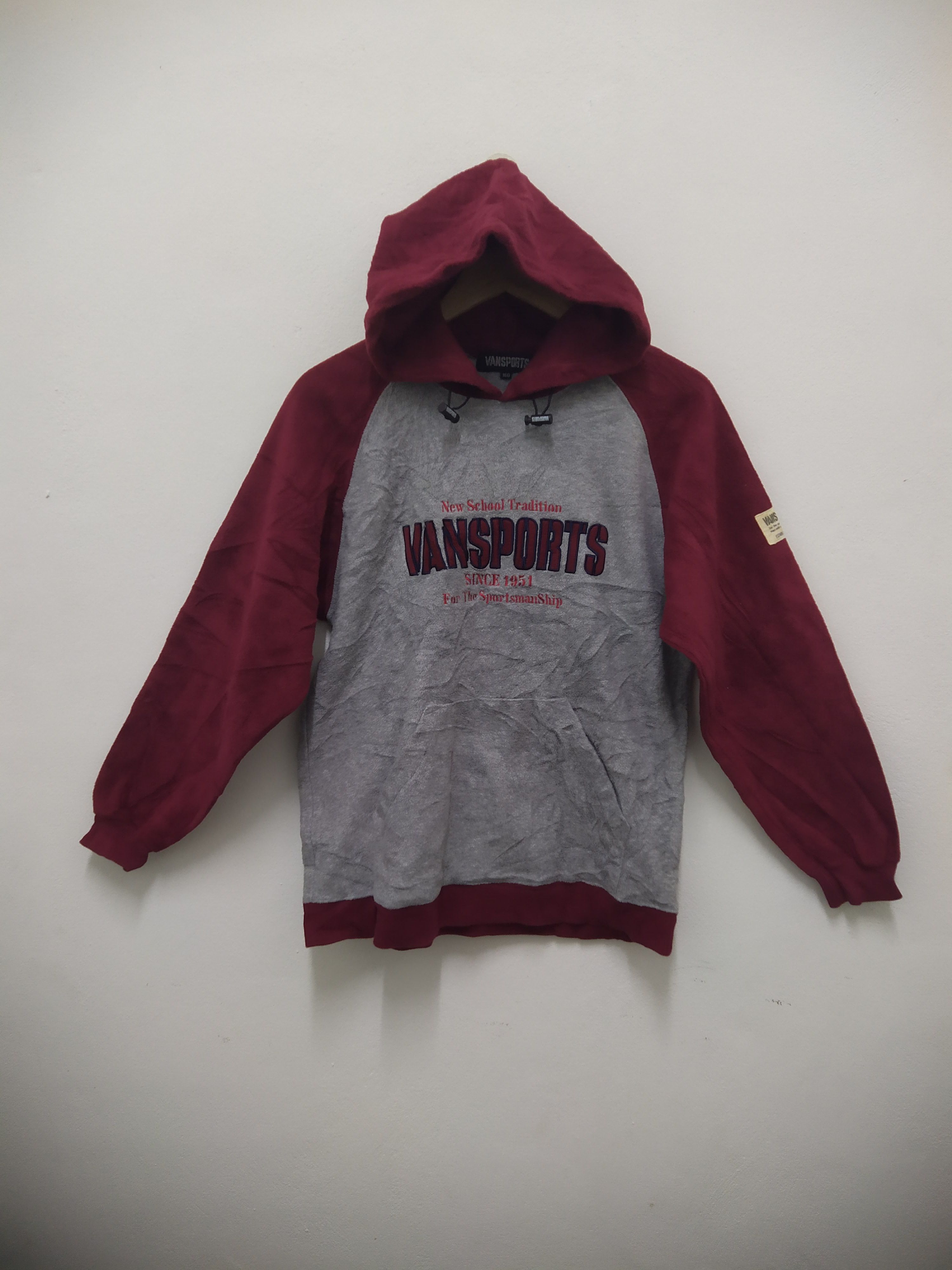 Vans Vansports Japanese Streetwear Colorblock Raglan Hoodie Size US M / EU 48-50 / 2 - 1 Thumbnail