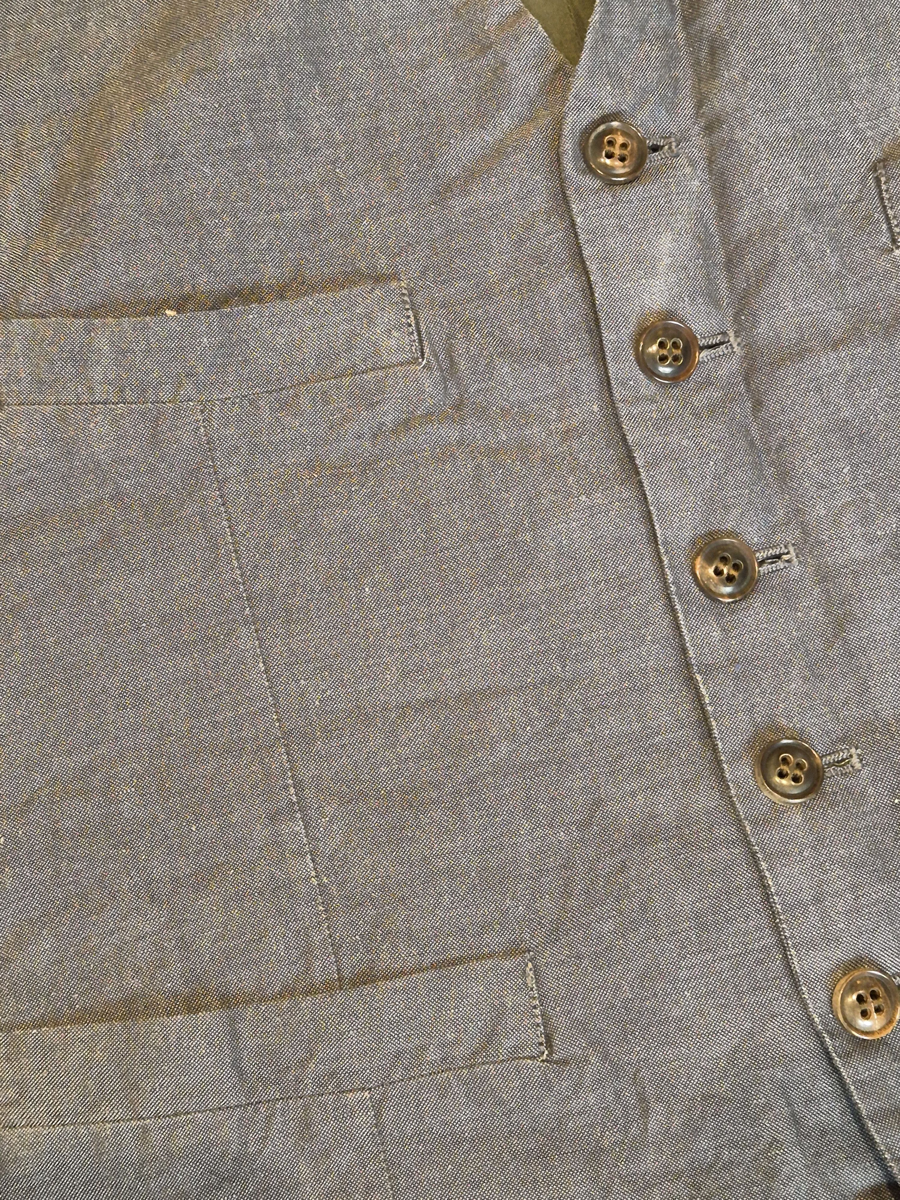 Nigel Cabourn Nigel Cabourn Linen Vest Size 54R - 5 Thumbnail