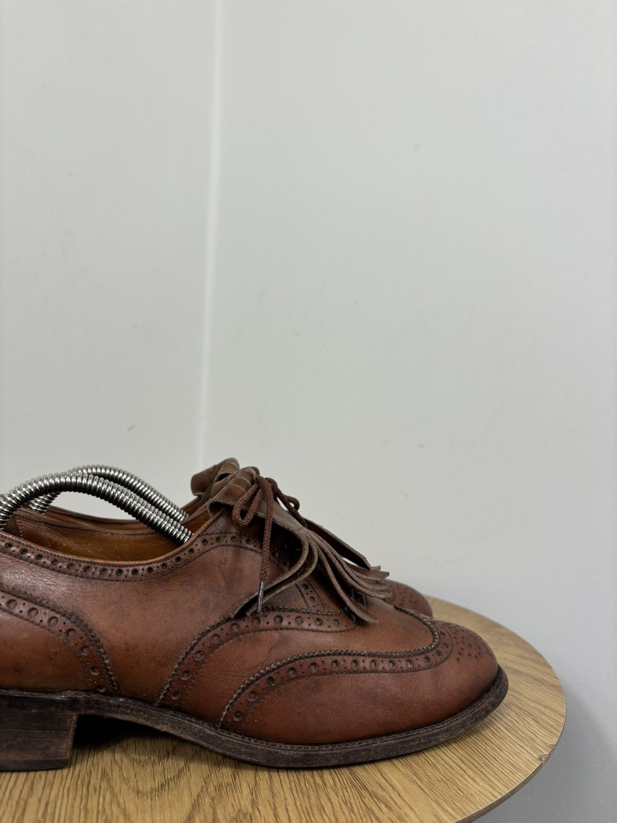 Crockett & Jones Crockett & Jones Women’s Brown Calf Leather Kiltie Brogues Size US 6 / IT 36 - 4 Thumbnail