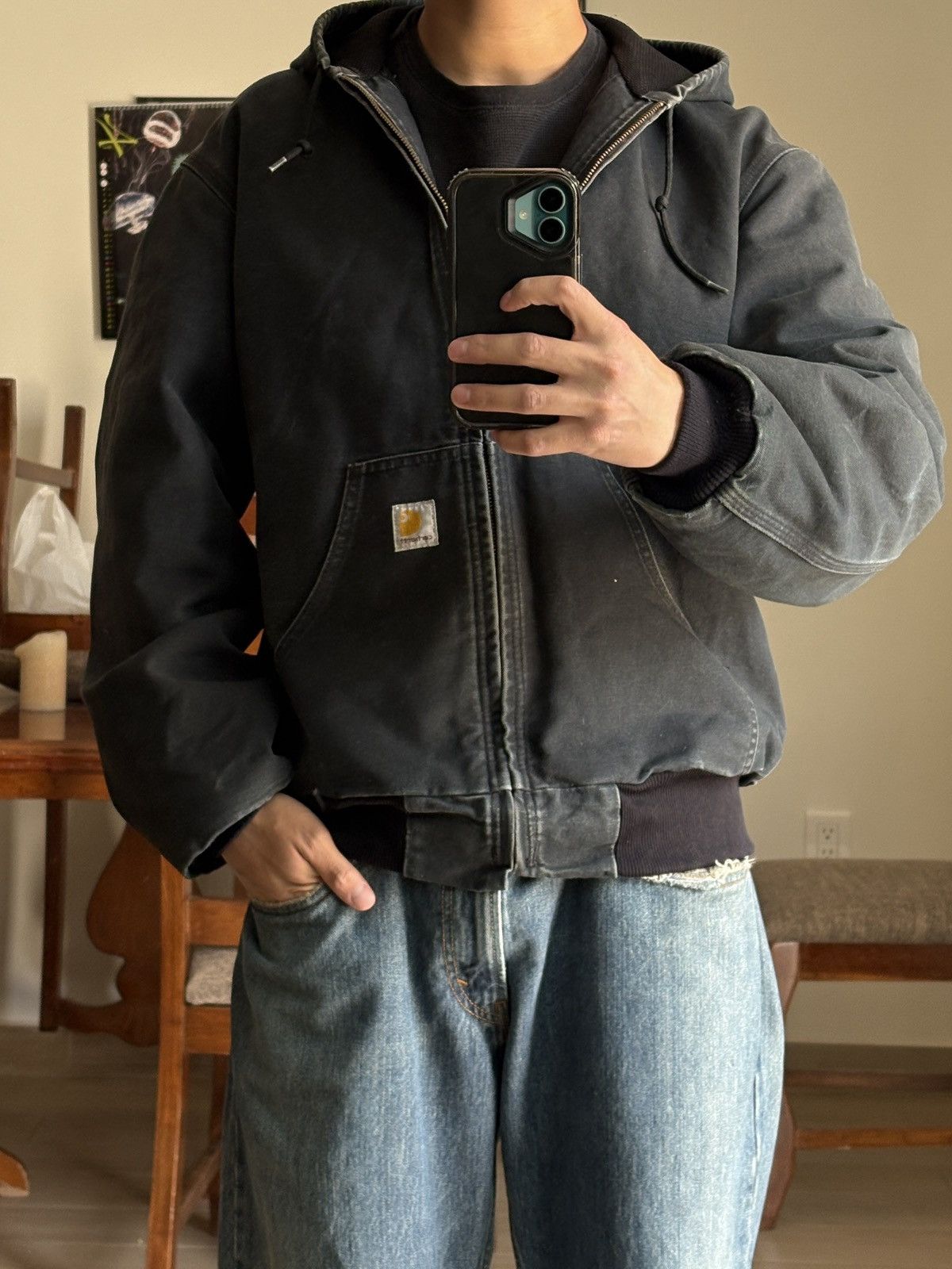 Carhartt Vintage Carhartt j131 BLK Size US M / EU 48-50 / 2 - 2 Thumbnail