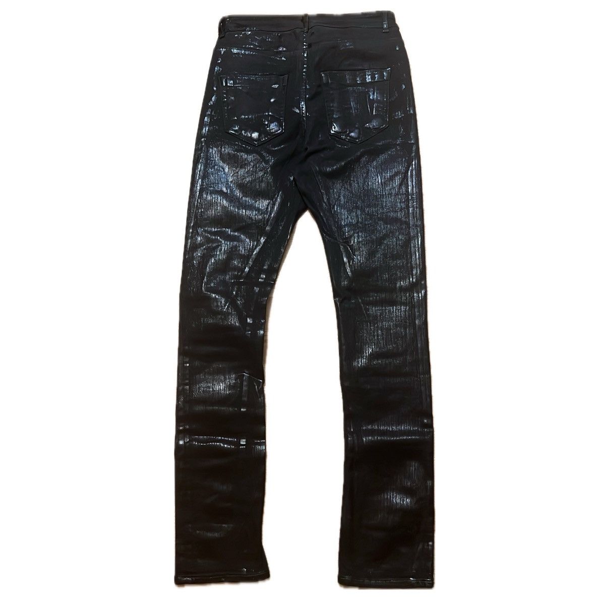 Rick Owens × Rick Owens Drkshdw SS23 EDFU Rick Owens Foil Wax Detroits Size US 29 - 2 Thumbnail