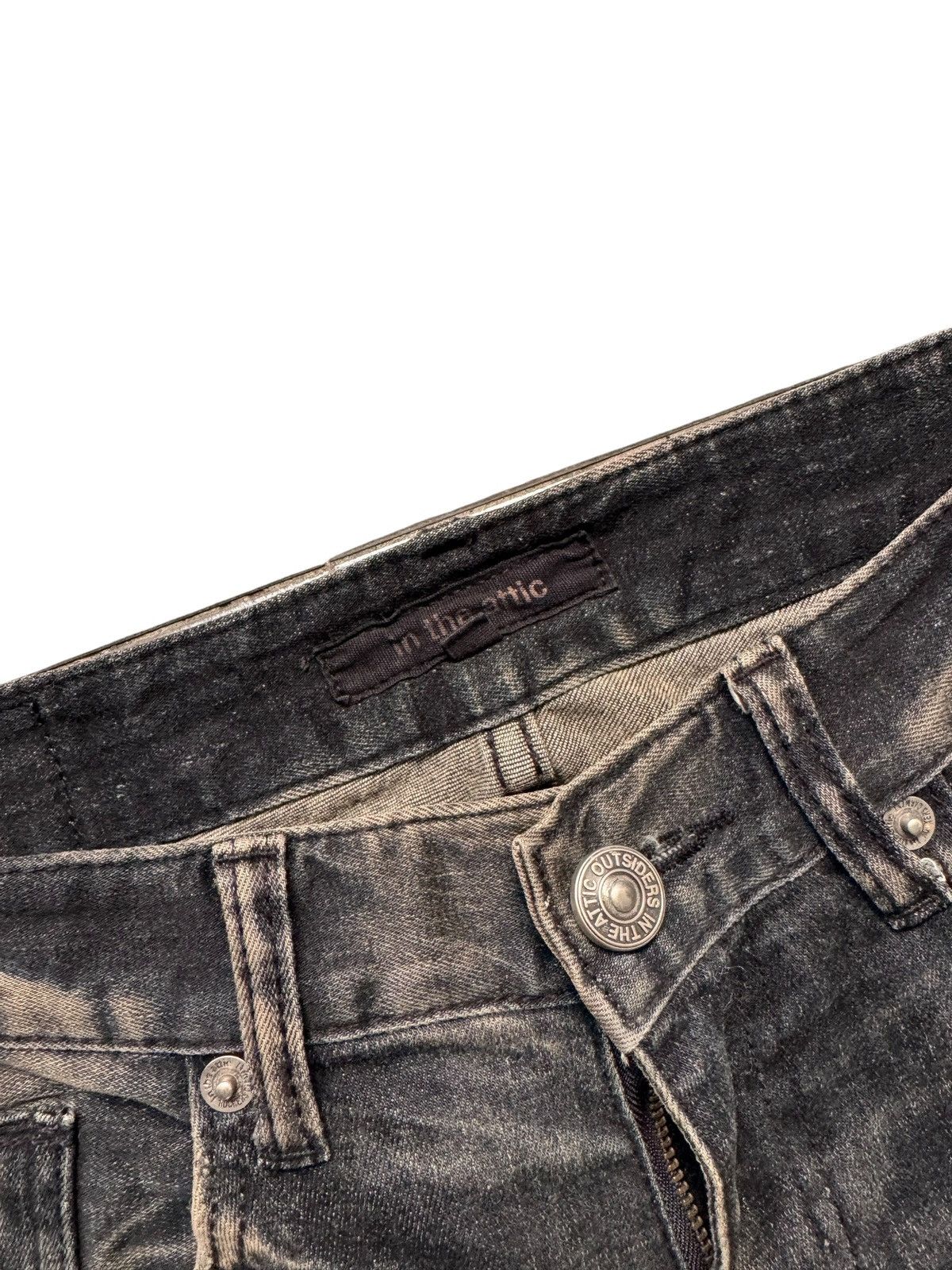 If Six Was Nine 00s in the attic acid wash stretch jeans Size US 31 - 5 Thumbnail