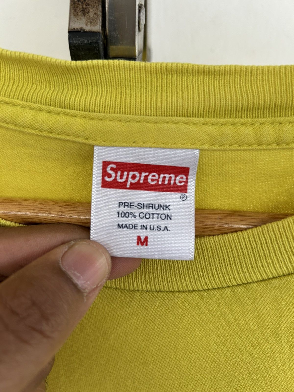 Supreme Supreme Chrome Mustard Vintage Tee Size US L / EU 52-54 / 3 - 4 Thumbnail