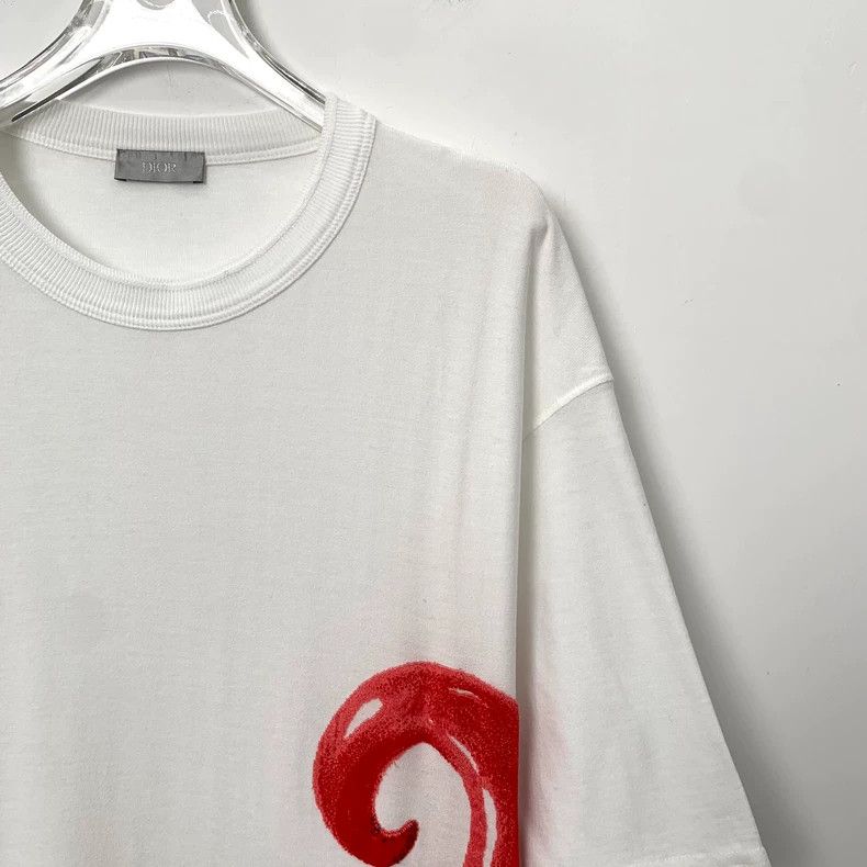 Dior Dior White elf printed cotton round-neck short-sleeved T-s Size US XXL / EU 58 / 5 - 3 Thumbnail