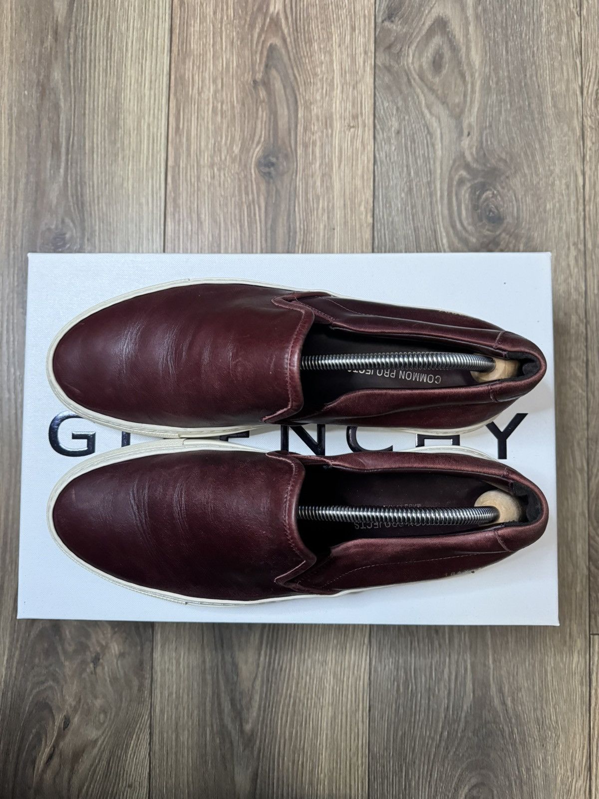 Common Projects × Designer Common Projects Slip On Leather Bordeaux Size US 8.5 / EU 41-42 - 3 Thumbnail