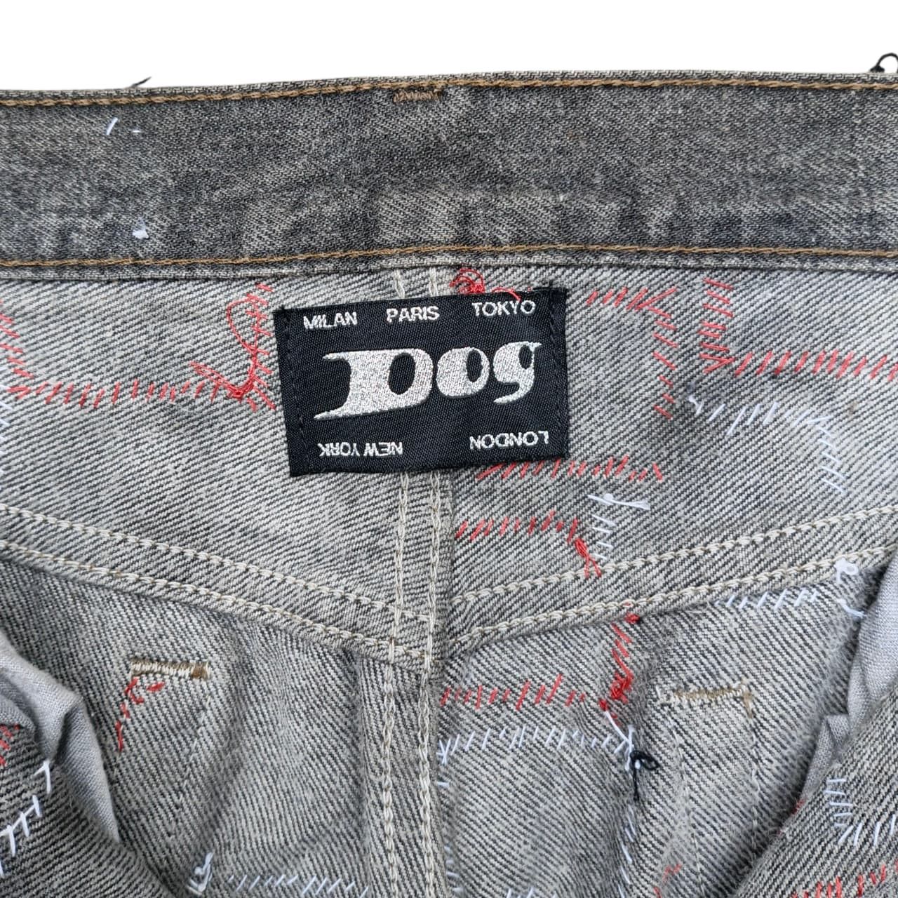 Levi's Levis 501 x Dog Milano Paris Designer Distressed Patch Size US 31 - 7 Thumbnail