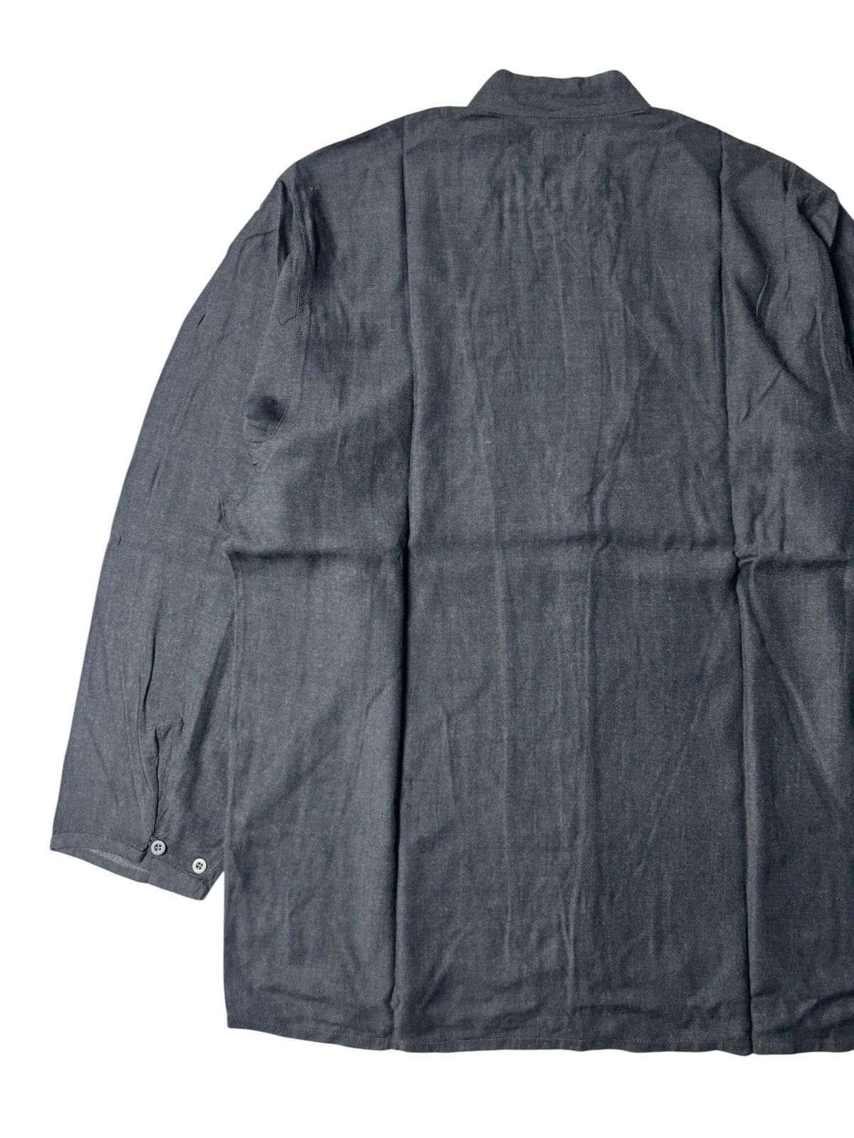 Marithe + Francois Girbaud 1980s Marithe Francois Girbaud Asymmetric Shirt Size US L / EU 52-54 / 3 - 10 Thumbnail