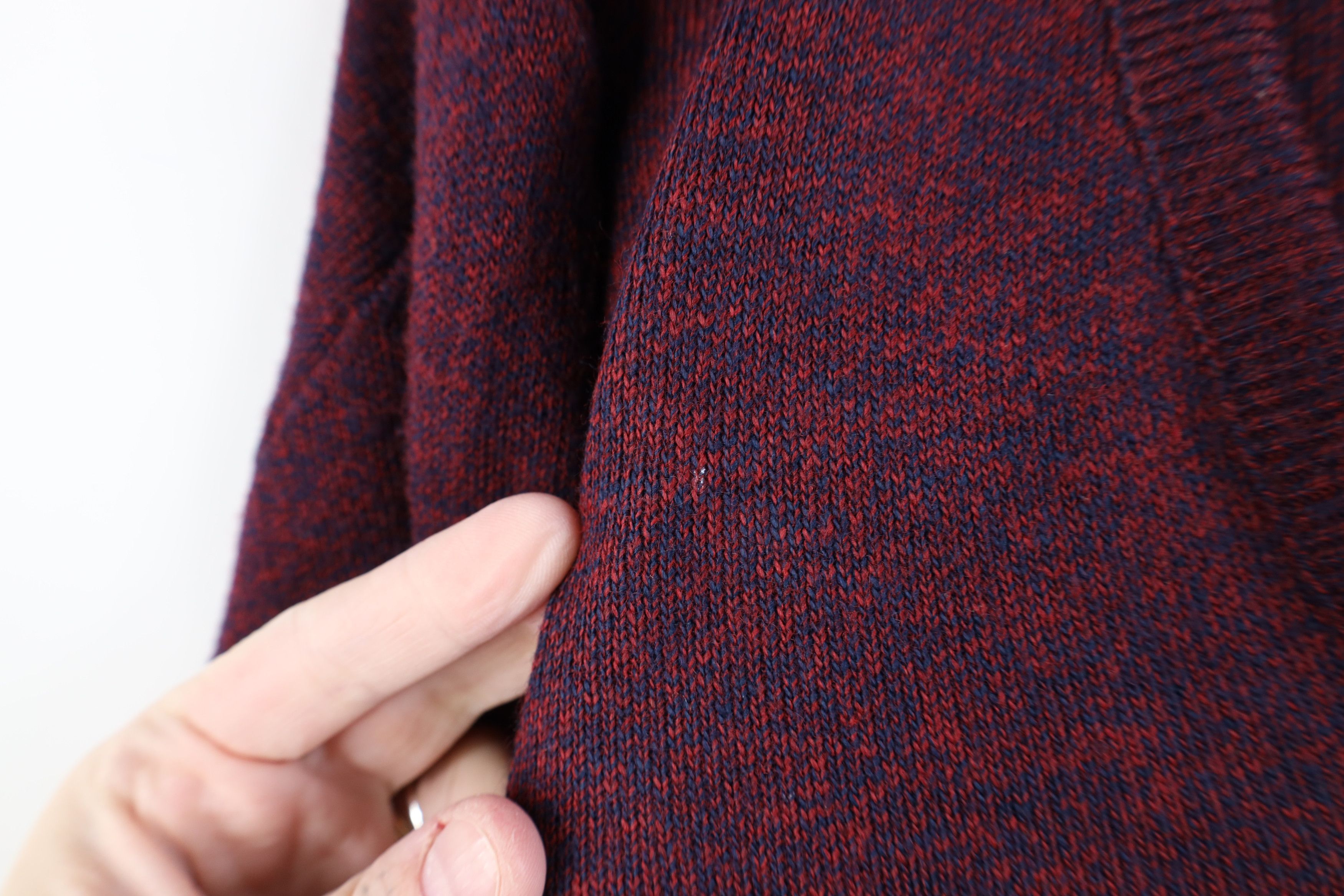 Vintage Vintage 70s Streetwear V-Neck Sweater Heather Red USA Size US M / EU 48-50 / 2 - 4 Thumbnail