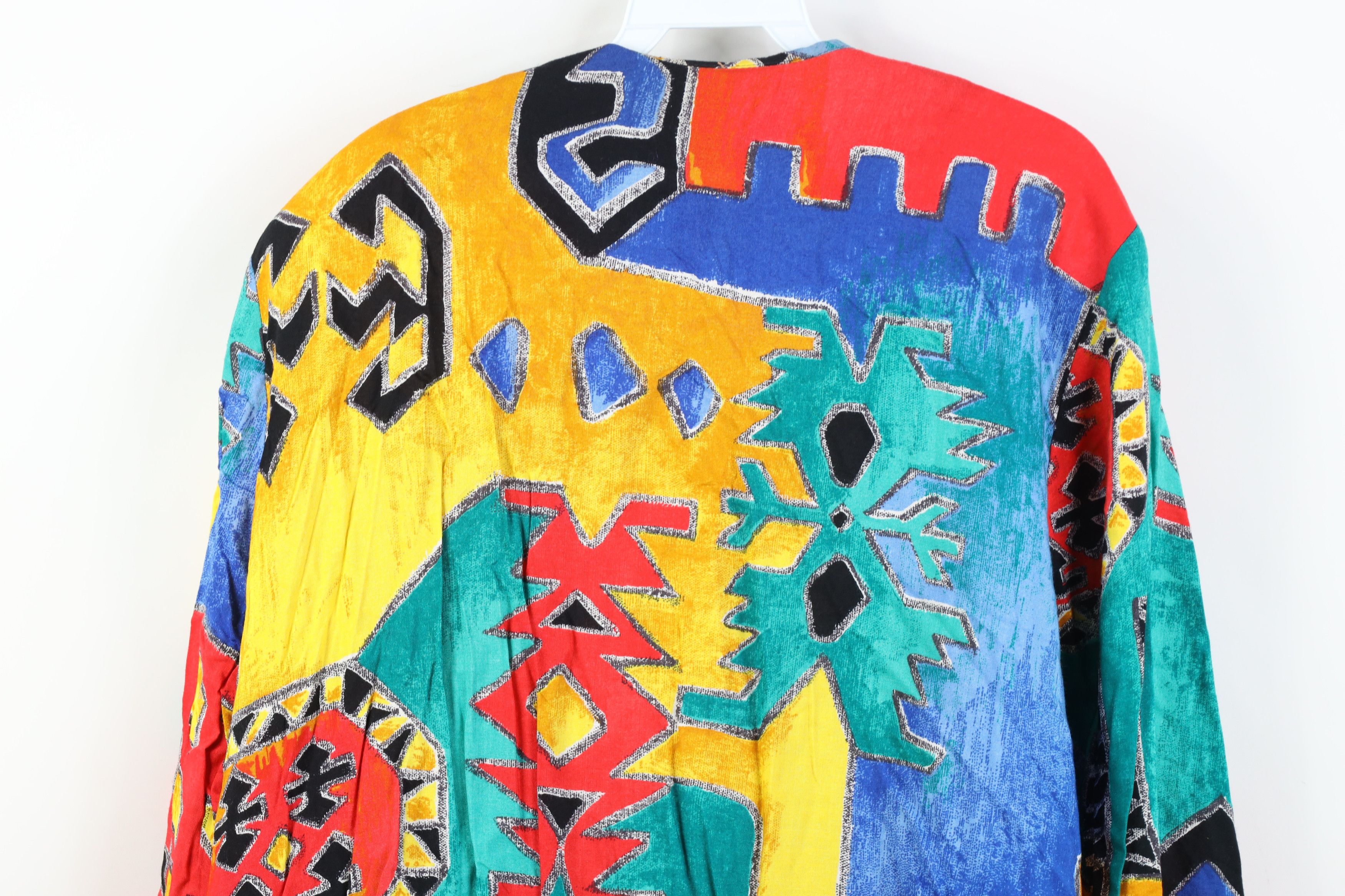 Vintage Vintage 90s Streetwear Southwestern Open Front Jacket Size 3XL / US 20-22 - 12 Thumbnail