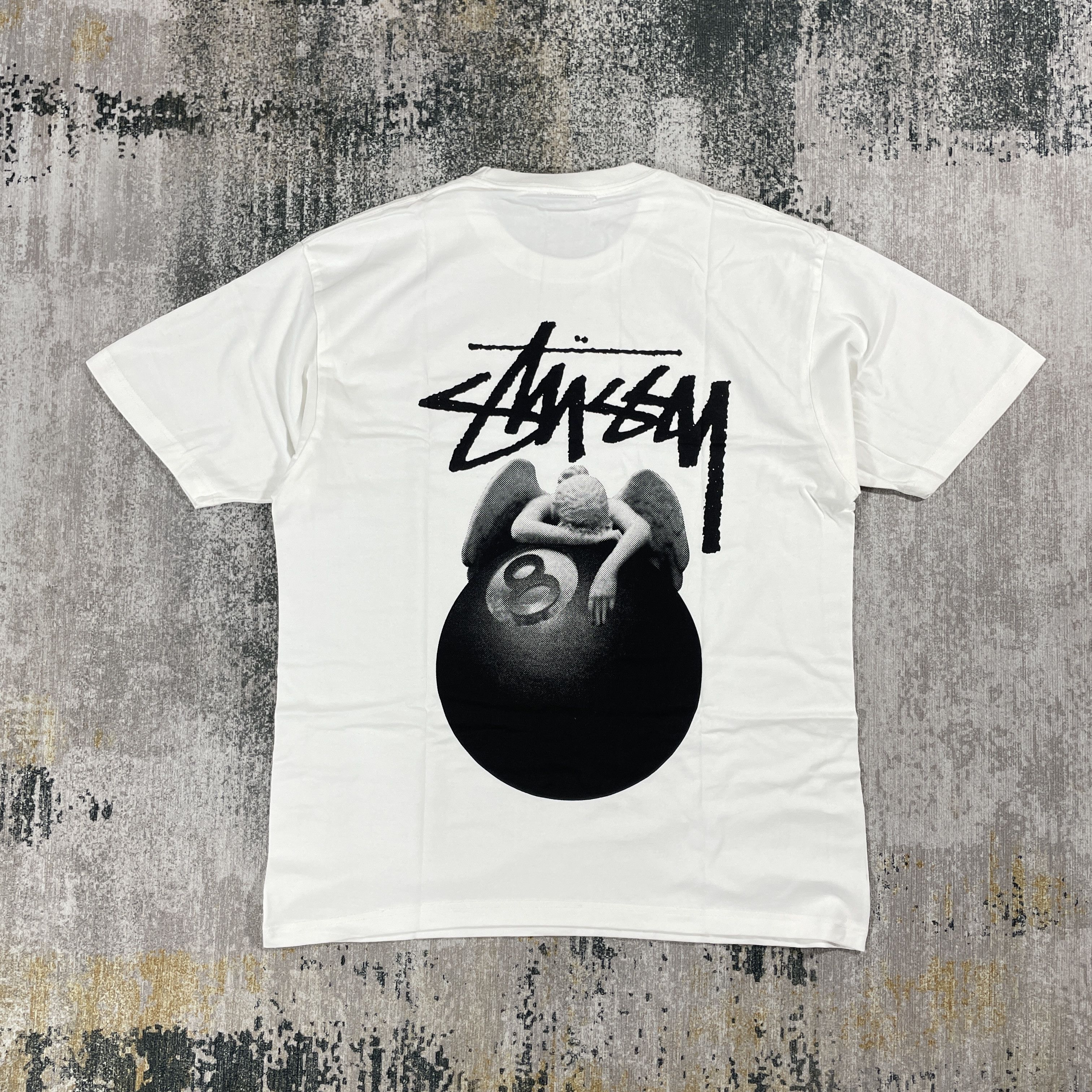 Stussy Angel Tee Black Large BNWT | eBay
