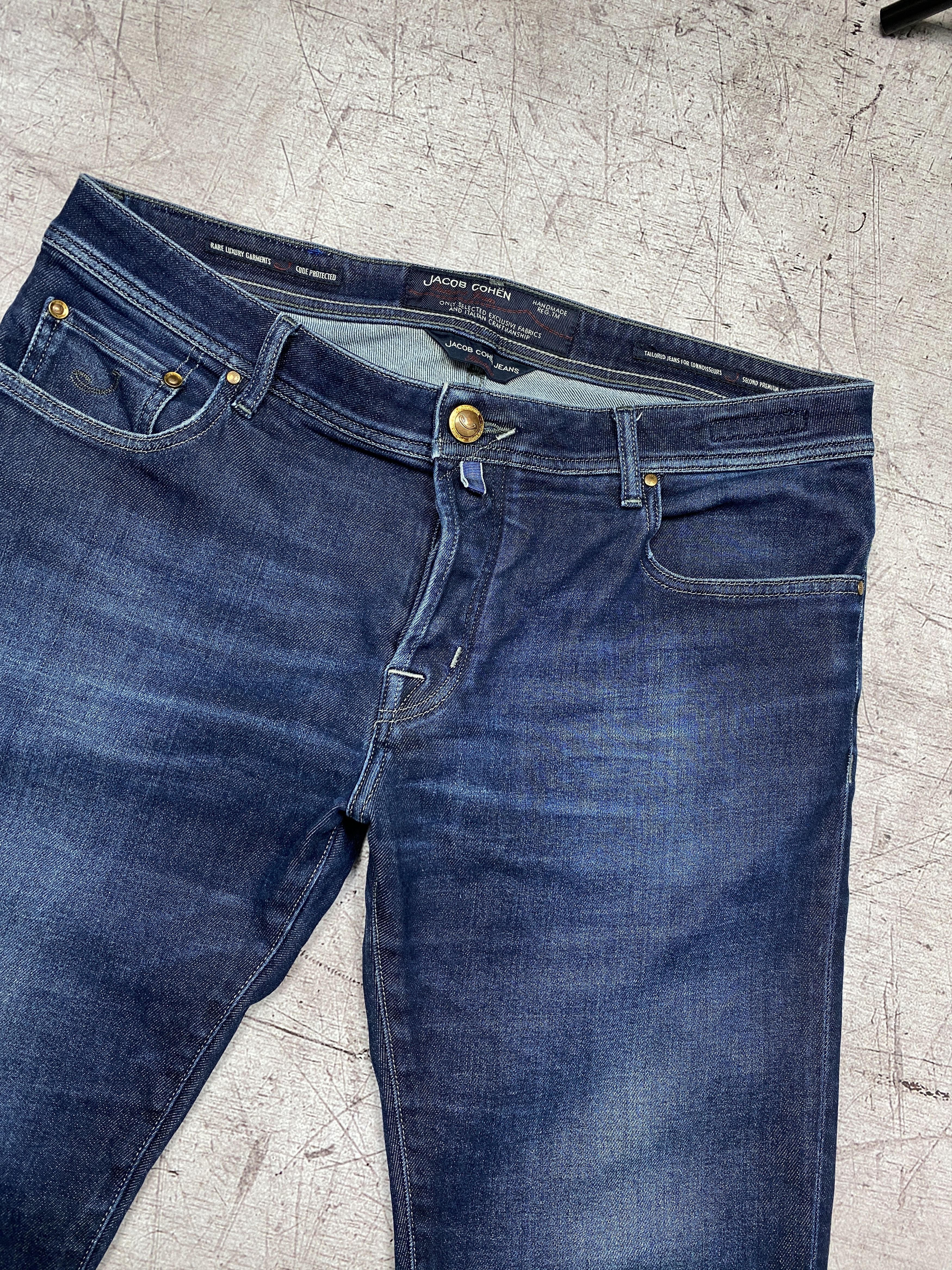Jacob Cohen × Vintage Jacob Cohen Handmade Vintage Mens Denim Pants Jeans Size US 36 / EU 52 - 2 Thumbnail