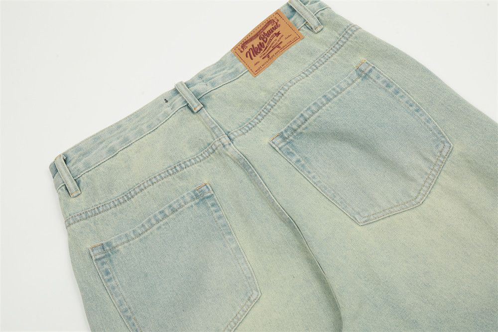 Japanese Brand × Jean Vintage distressed split stitching light washed jeans Size US 32 / EU 48 - 5 Thumbnail